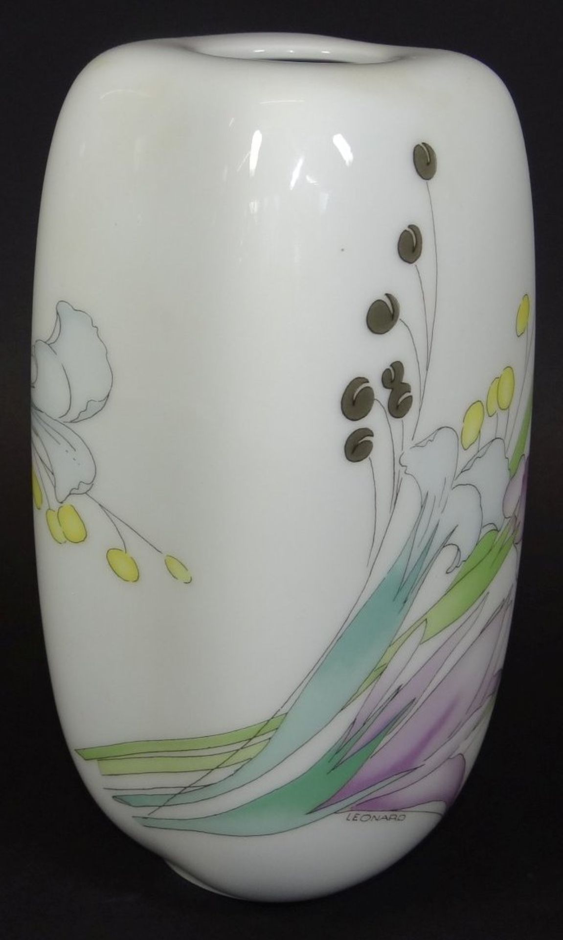Vase "Hutschenreuther" für Leonard, Dekor Louxor, H-19 c - Bild 2 aus 6