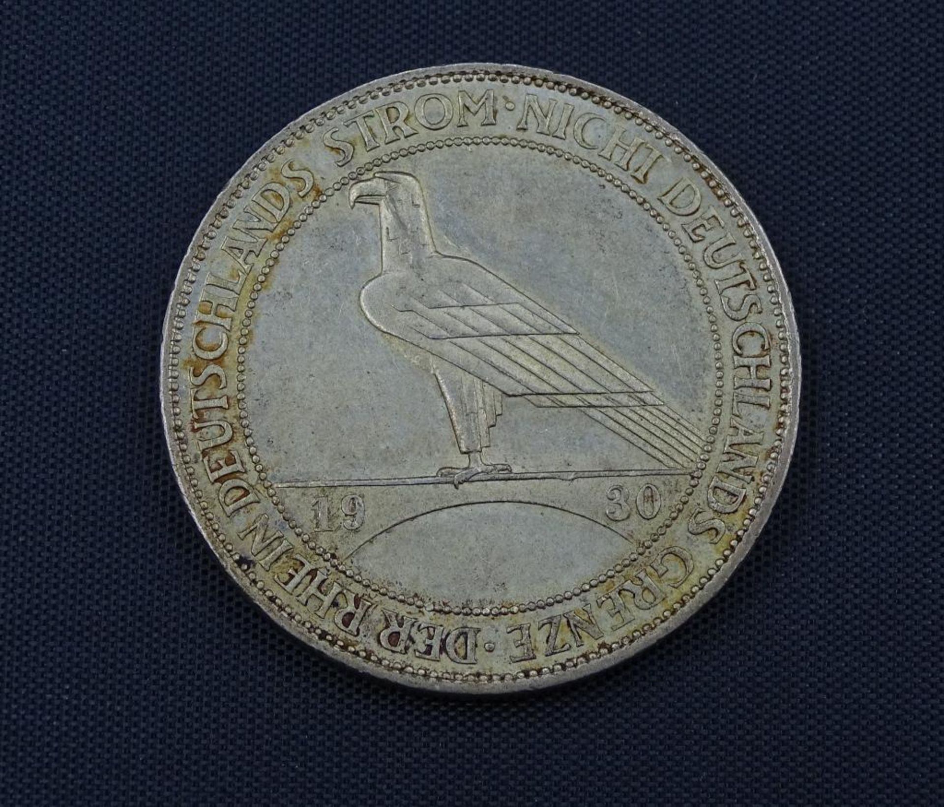 5 Reichsmark 1930 A Deutschland / Weimar Rheinlandräumung ,vz-stgl - Bild 2 aus 2