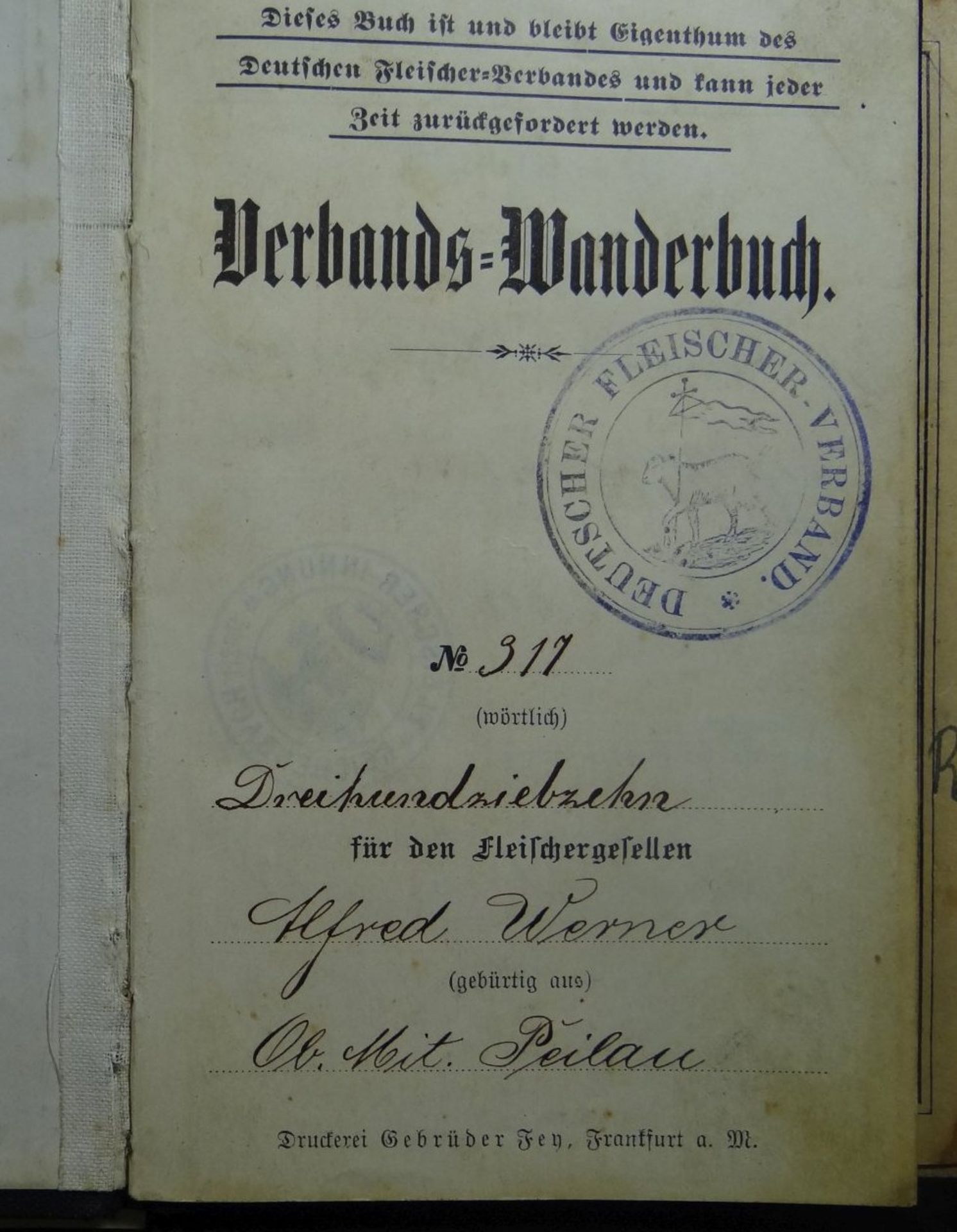 Lot Papiere, Meisterbrief, Wander-Buch, Handwerskammer, Reichsmusikkammer etc., ca. 1930-1945 - Bild 2 aus 10