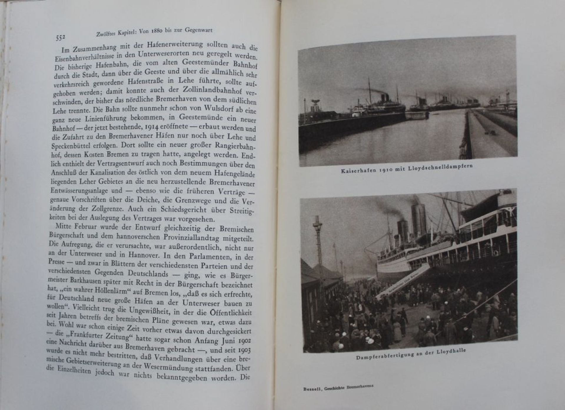 "Geschichte Bremerhavens" von Dr.Georg Bessell, 1927,mit 8 Karten und 34 Abbildungen - Bild 7 aus 7