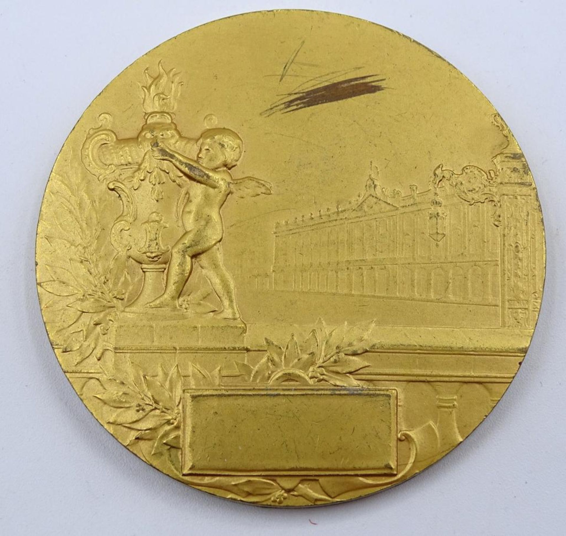 Medaille,Ville de Nancy, vergoldet,d-5,0cm, - Bild 2 aus 2