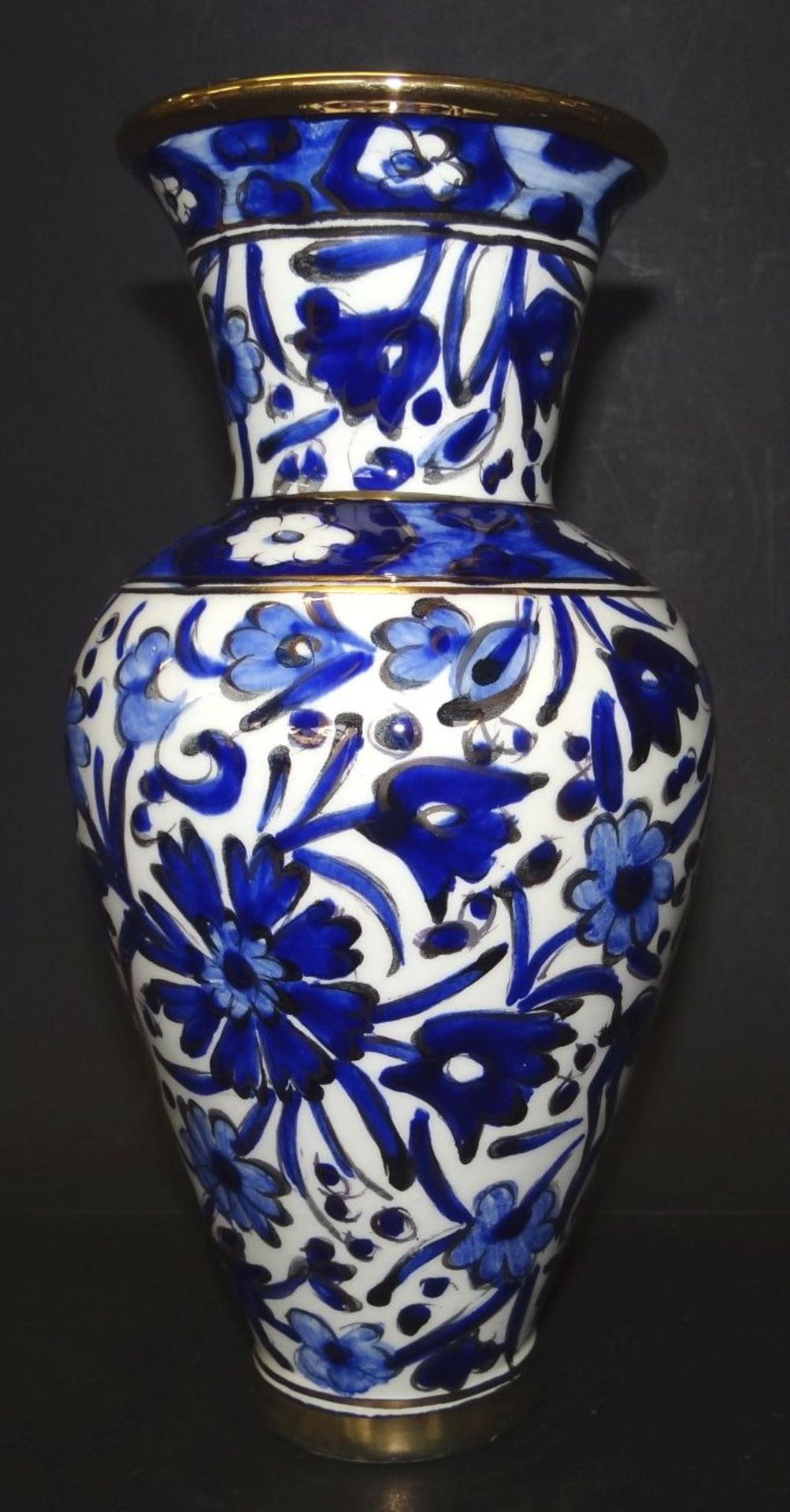 handgemalte Vase von Rhodos, Griechenland, signiert, H-22 cm