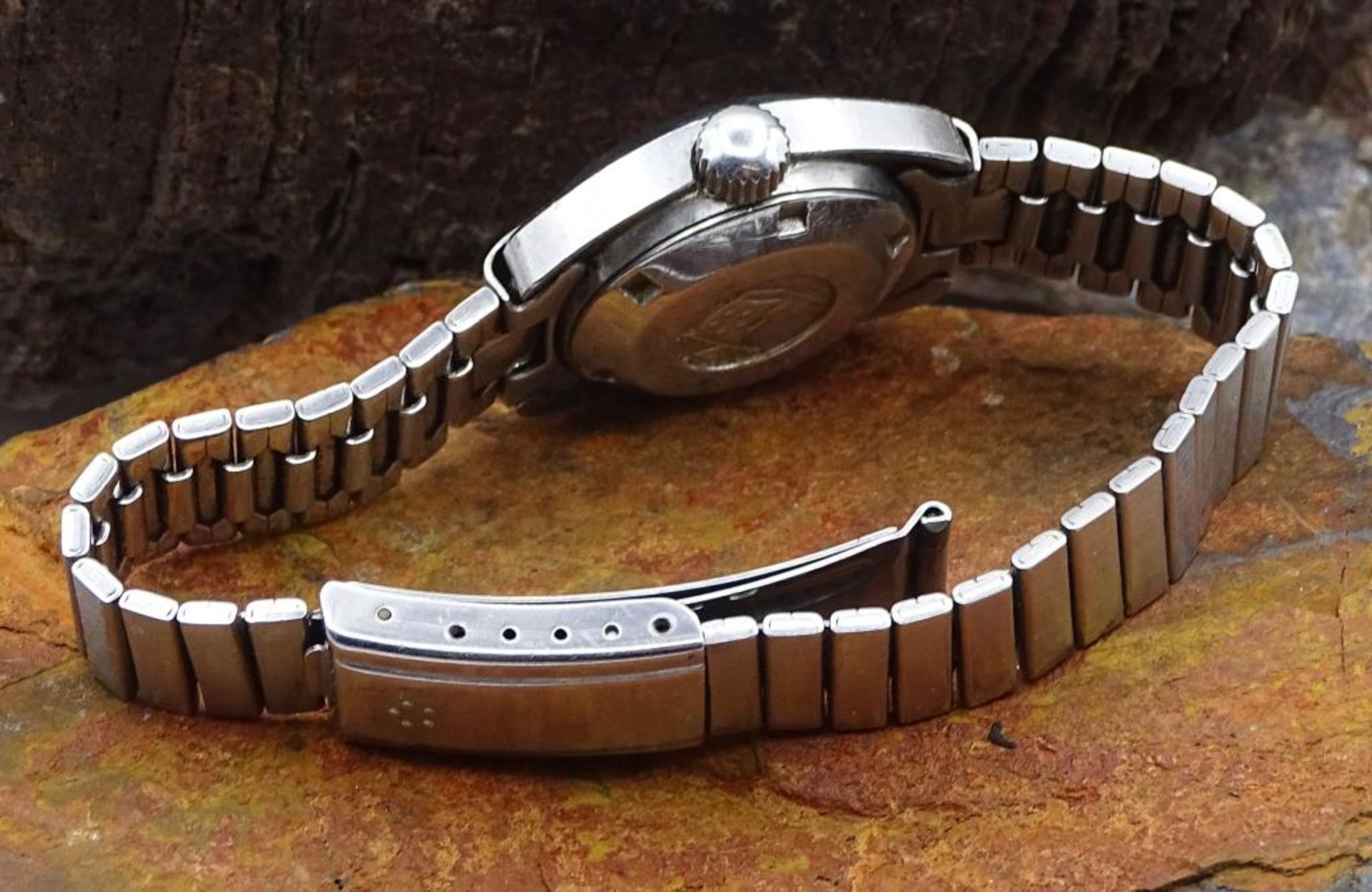 Damen Armbanduhr "Eterna-Matic-Kontiki 20",Werk läuft,Edelstahld,25x25mm,Tragespure - Bild 3 aus 4