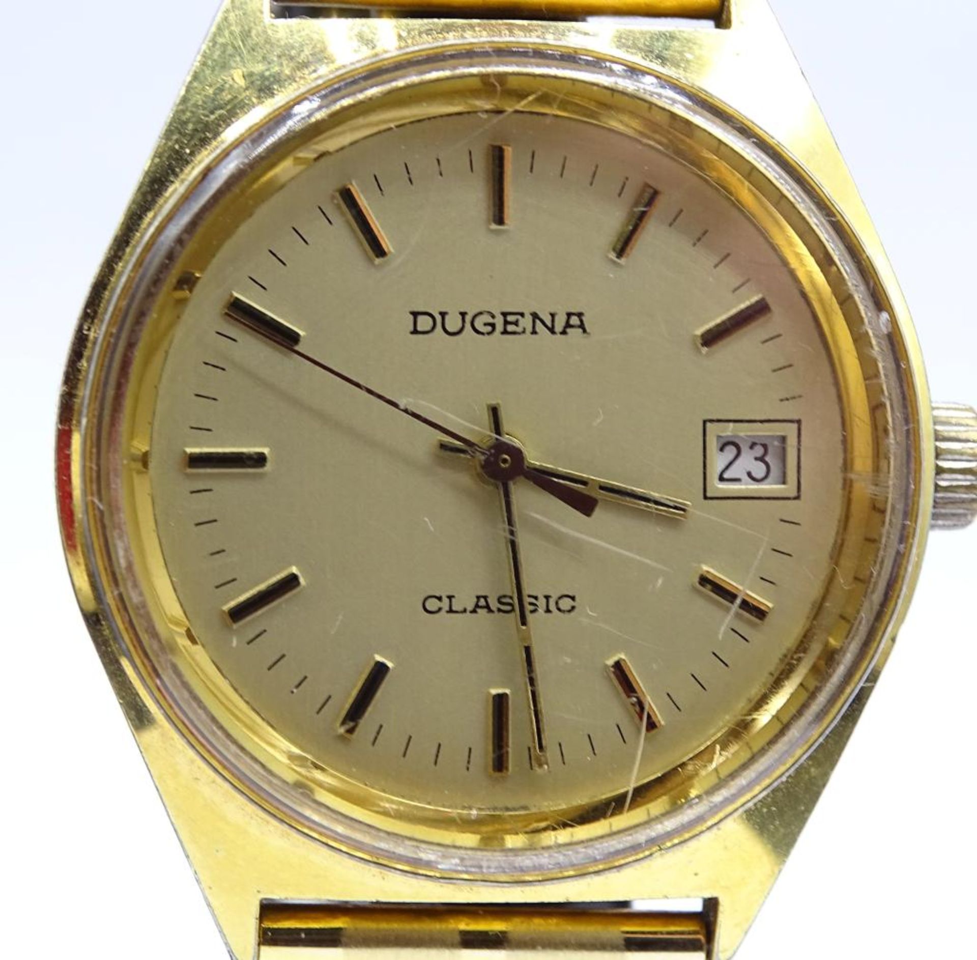 HAU "Dugena-Classic",mechanisch,Werk läuft,vergoldet,d-3,2c - Image 2 of 4