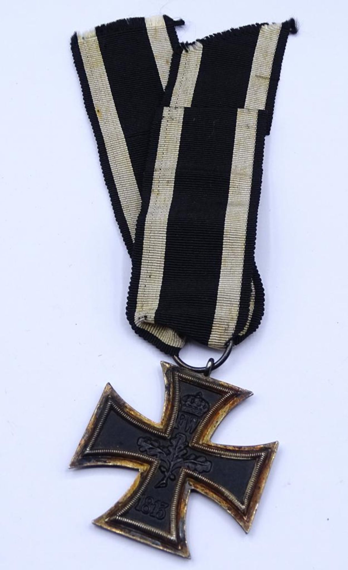 Eisernes Kreuz 1.WK,2.Klasse an Band,Silber (gepr.),Hersteller auf Öse - Bild 3 aus 5