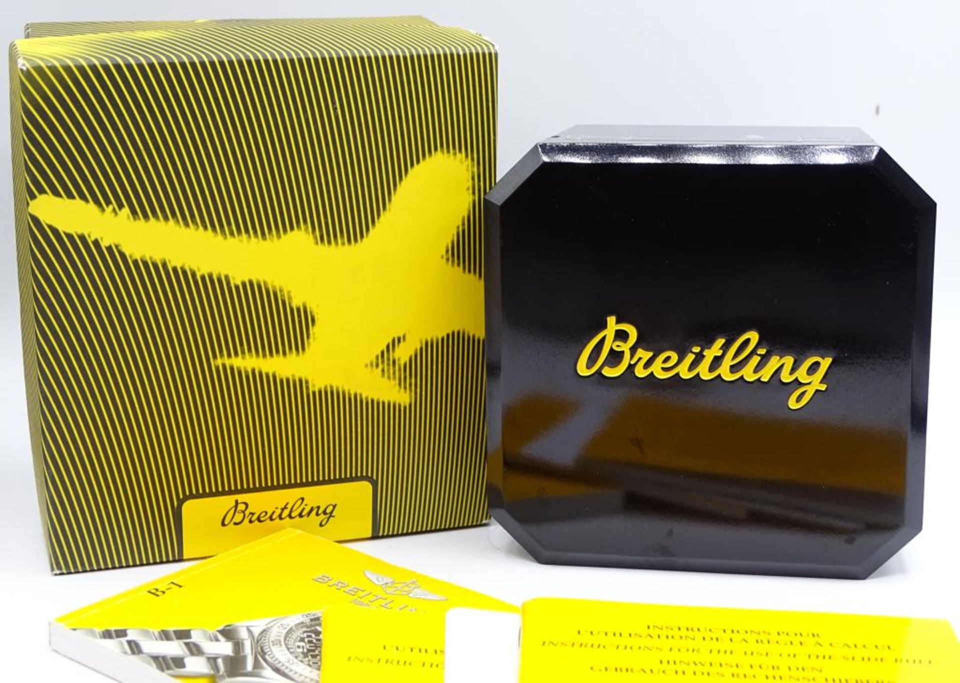 HAU "Breitling B1",Quartz,läuft,Edelstahl,d-4,1cm,inkl.Box und Schachte - Bild 4 aus 10