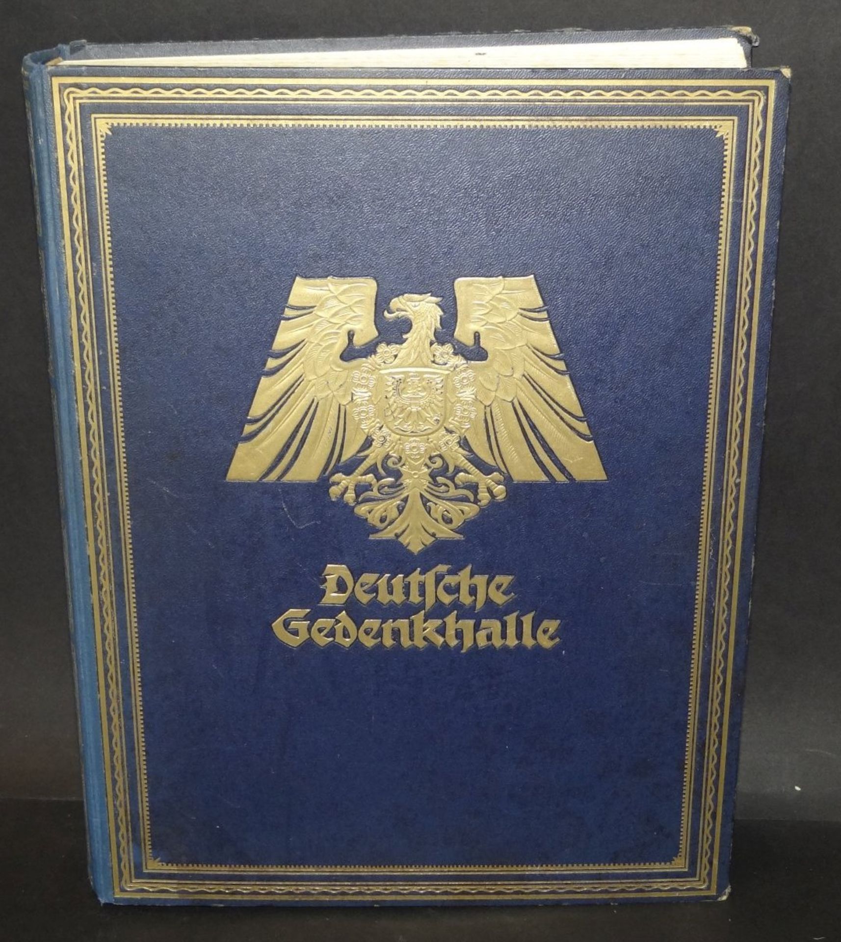 "Deutsche Gedenkhalle" Gross-Prachtband 1925 stockfleckig, ansonsten gut, 36x28 cm