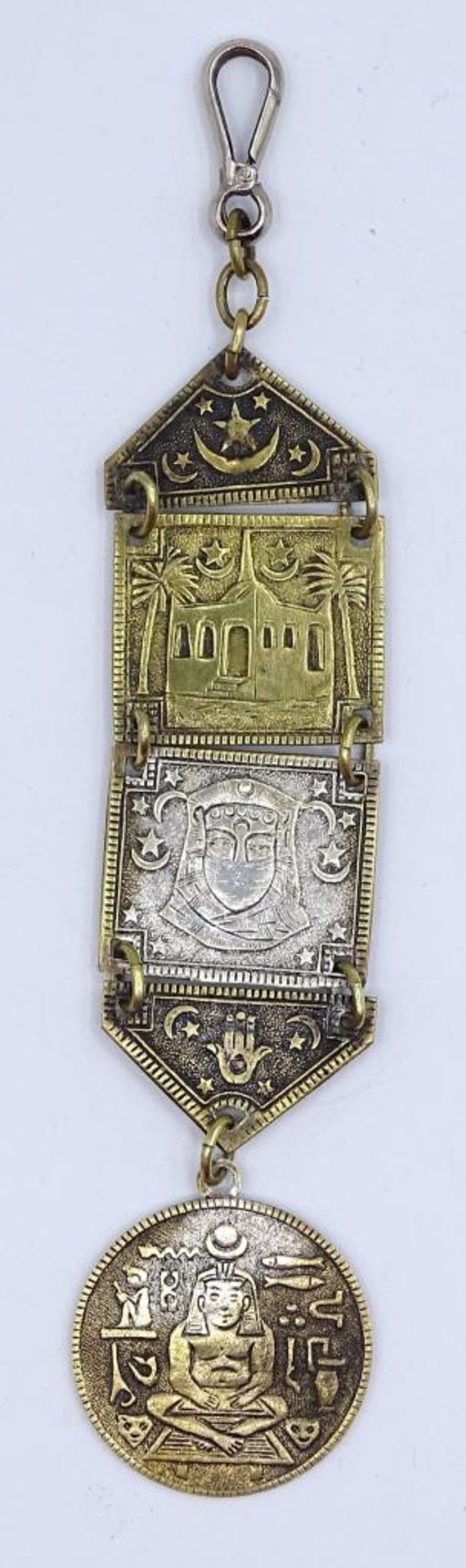 Studentenzipfel mit Ägyptischen Motiven,Metall-versilbert,L- 15,5c - Bild 4 aus 6