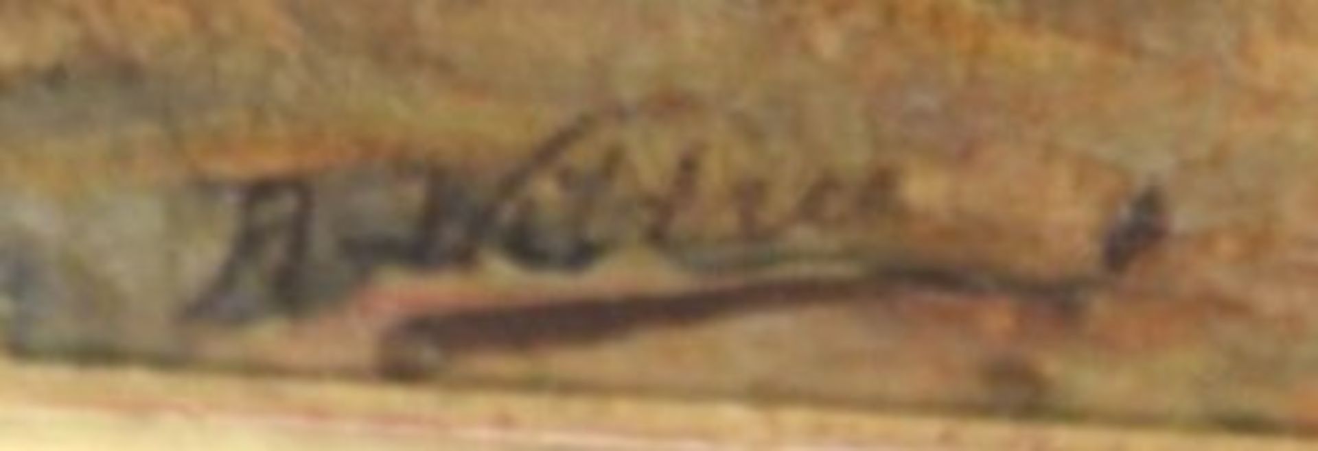 Wildau, A. (Ende 19. Jh.) "Junge Frau mit Blumenkorb", Öl/Holz, gut gerahmt, RG 65 x 44cm. - Image 2 of 4