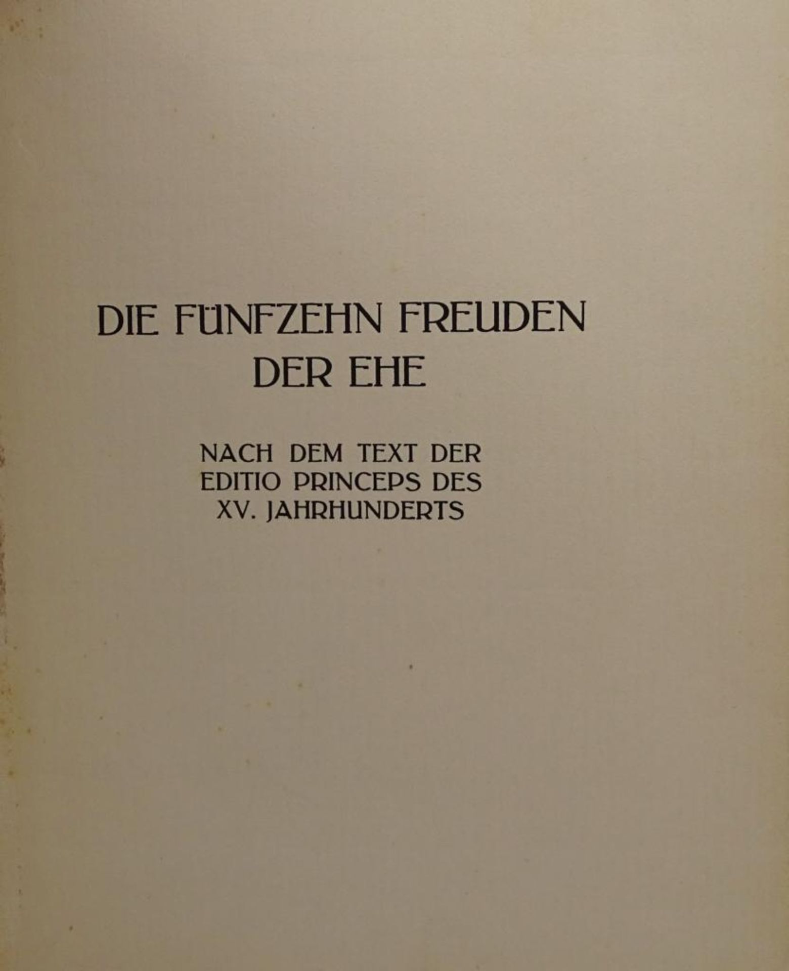 Die Fünfzehn Freuden der Ehe,Rudolf Borch, Verlag von A.Graff - Bild 2 aus 8