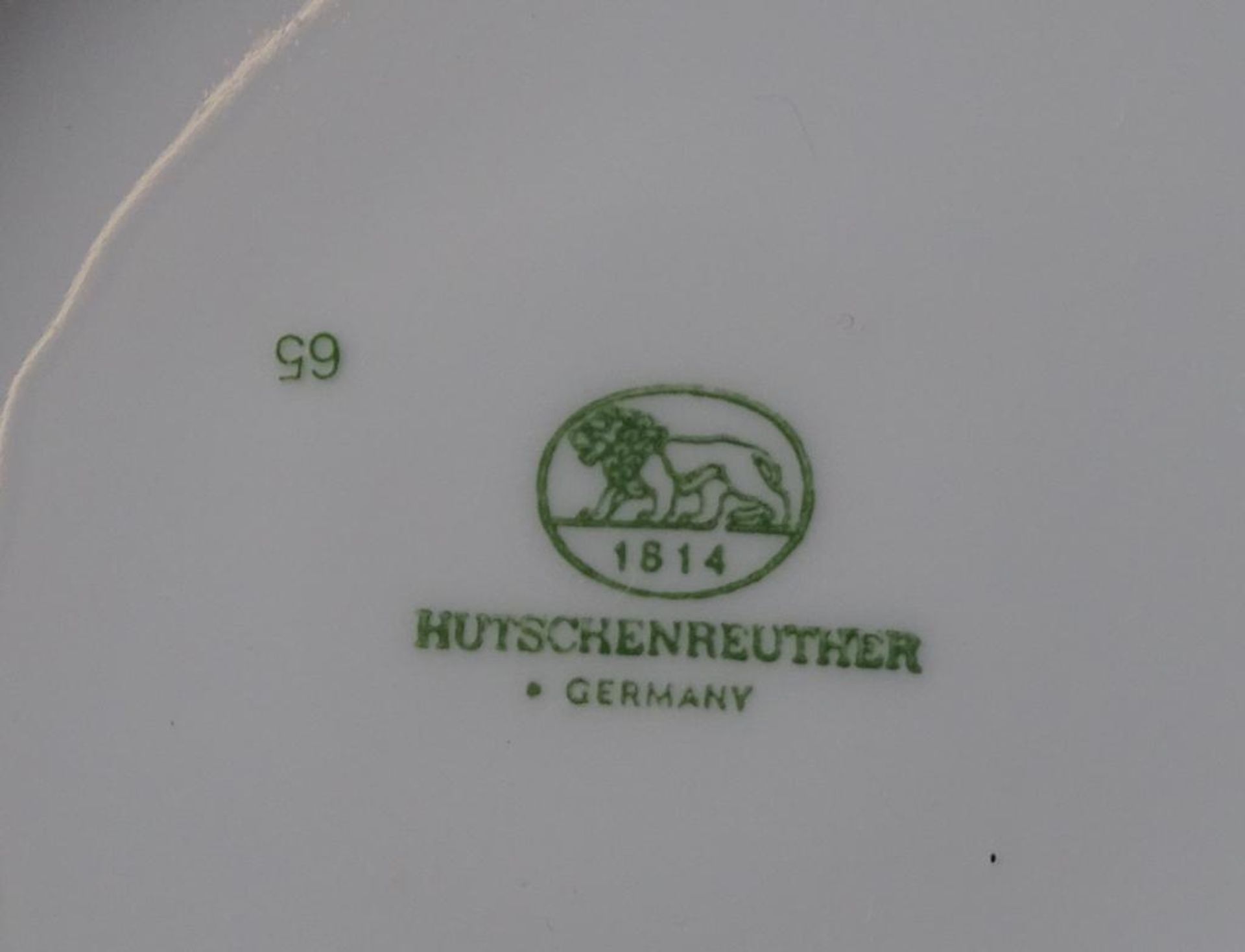 Kaffeeservice "Hutschenreuther",36 tlg,Blumendekor, 2 Kannen,Milch+Zucker,11 Tassen,10 U.T.,11 - Bild 3 aus 4