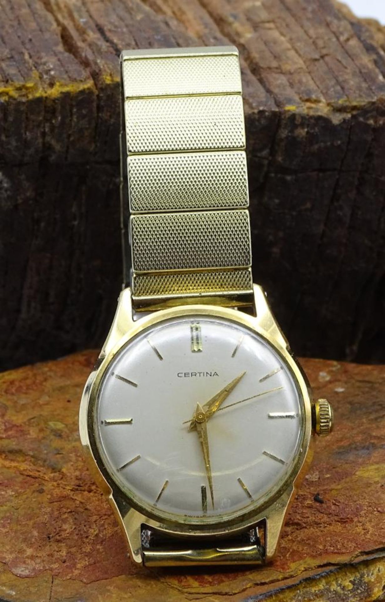 Herren Armbanduhr "Certina",mechanisch,Werk läuft,vergoldet,d-3,4c - Bild 2 aus 5