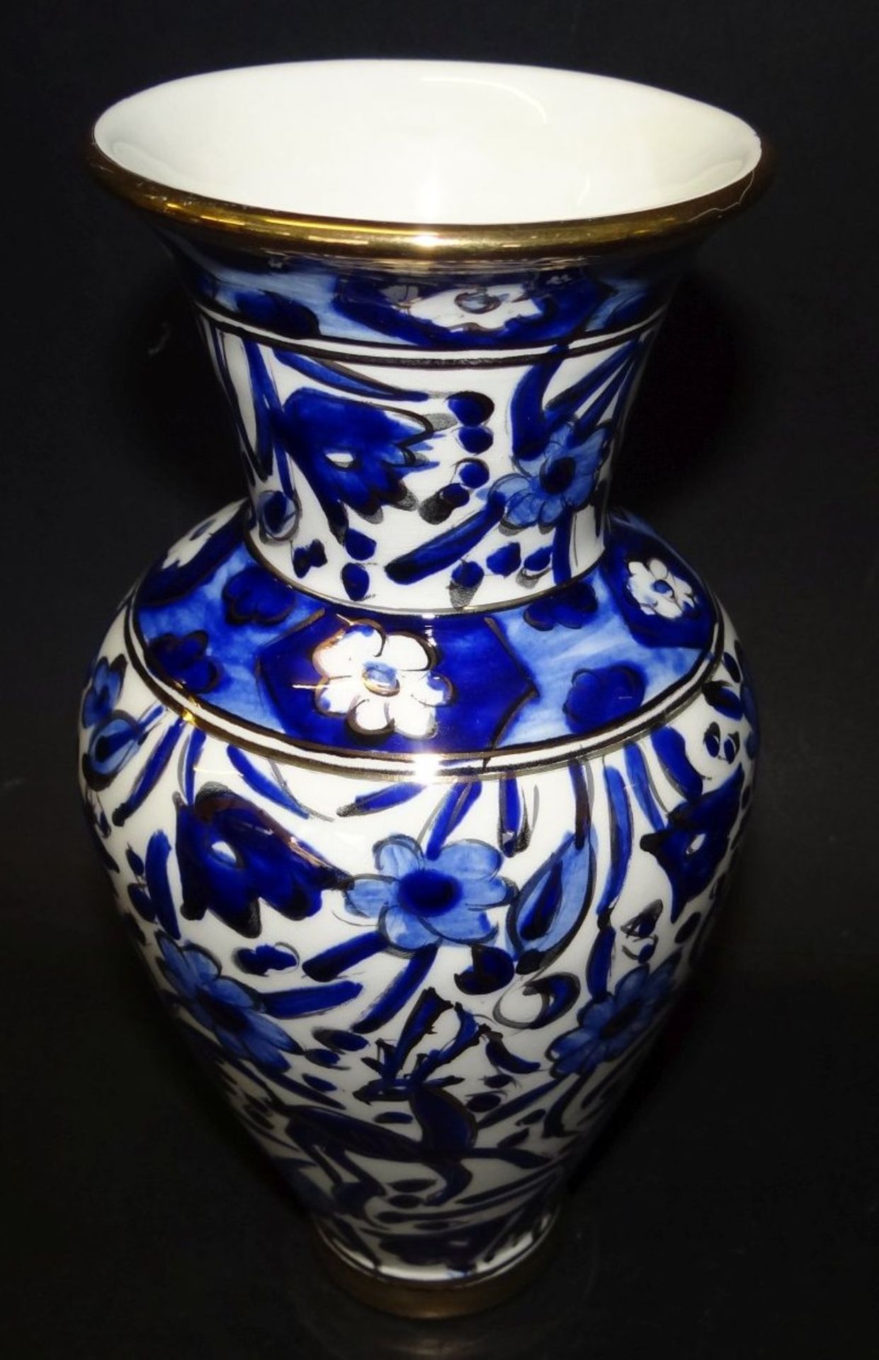 handgemalte Vase von Rhodos, Griechenland, signiert, H-22 cm - Bild 2 aus 4