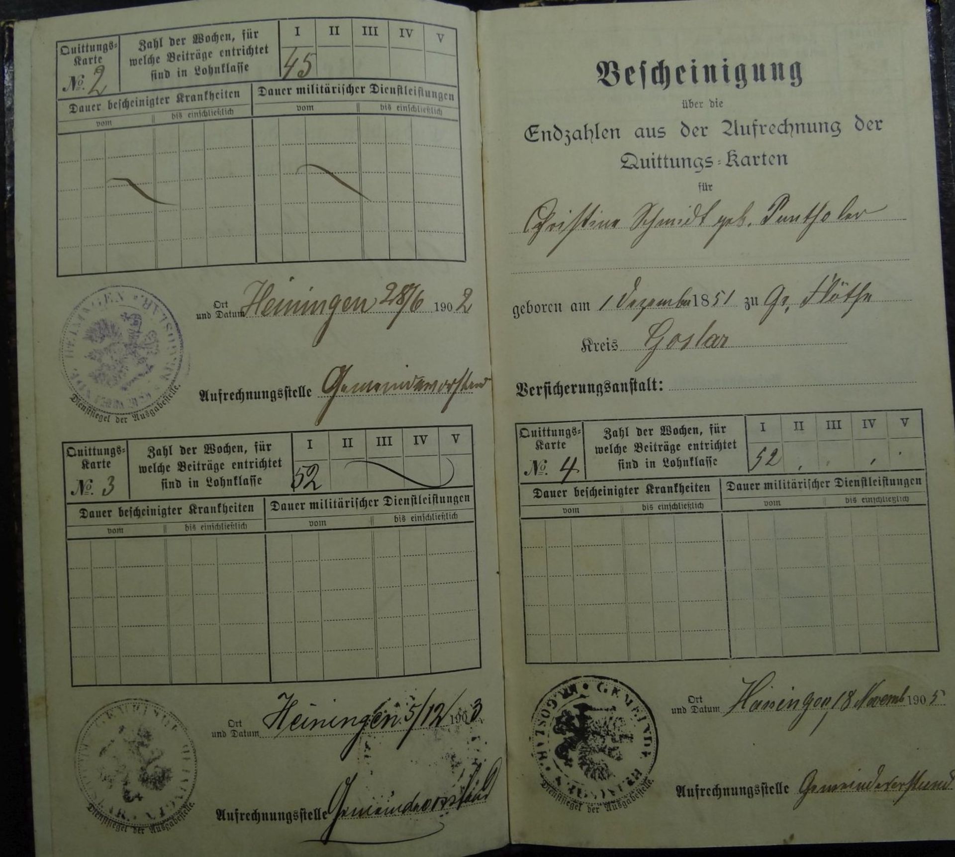Lot Papiere, Meisterbrief, Wander-Buch, Handwerskammer, Reichsmusikkammer etc., ca. 1930-1945 - Bild 8 aus 10