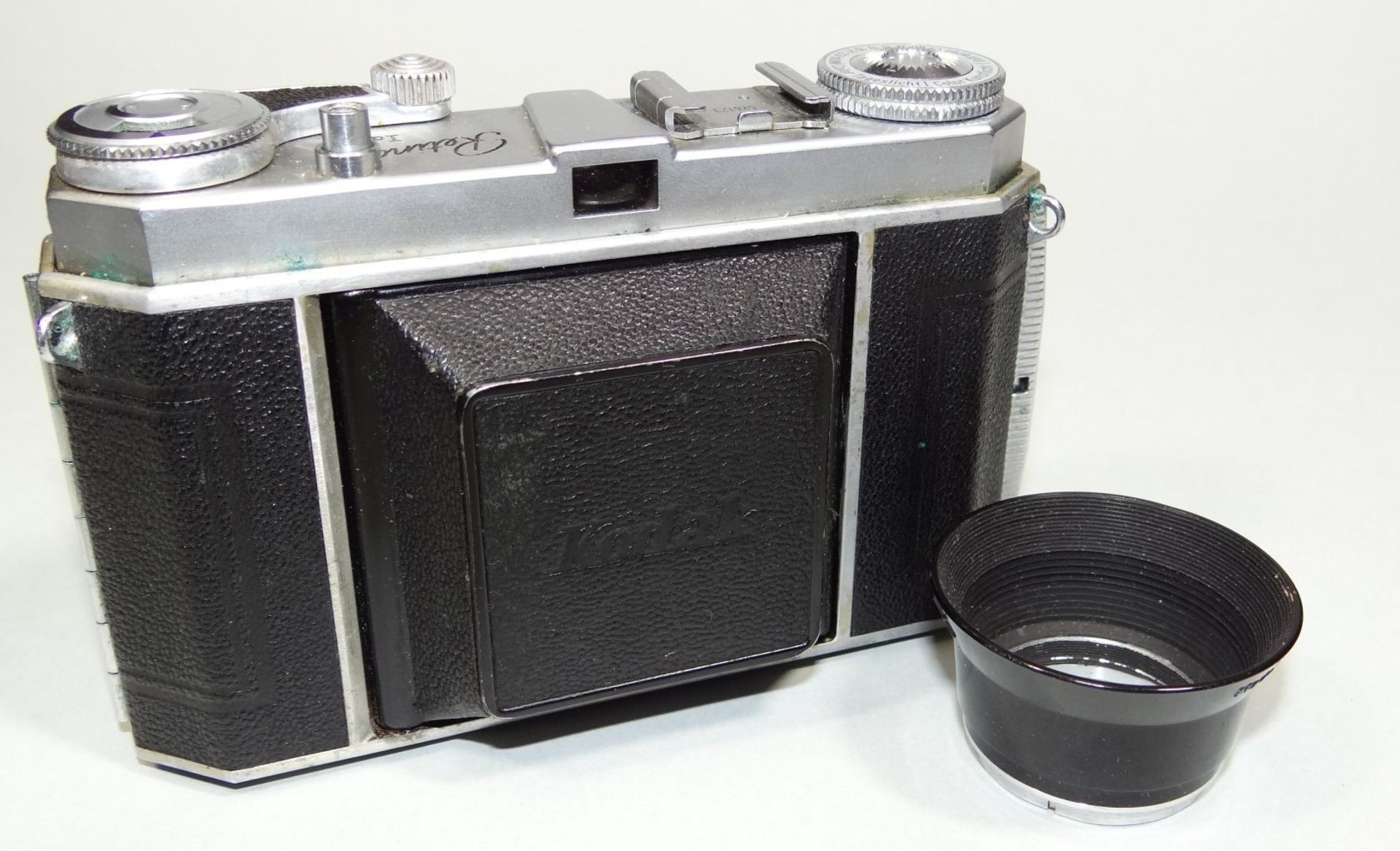 Fotoapparat "Kodak Retina Ia" in Ledertasche - Bild 4 aus 6