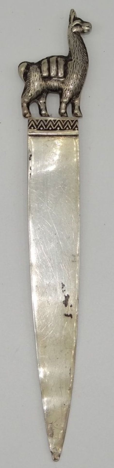 Silber Brieföffner mit Lama, -925