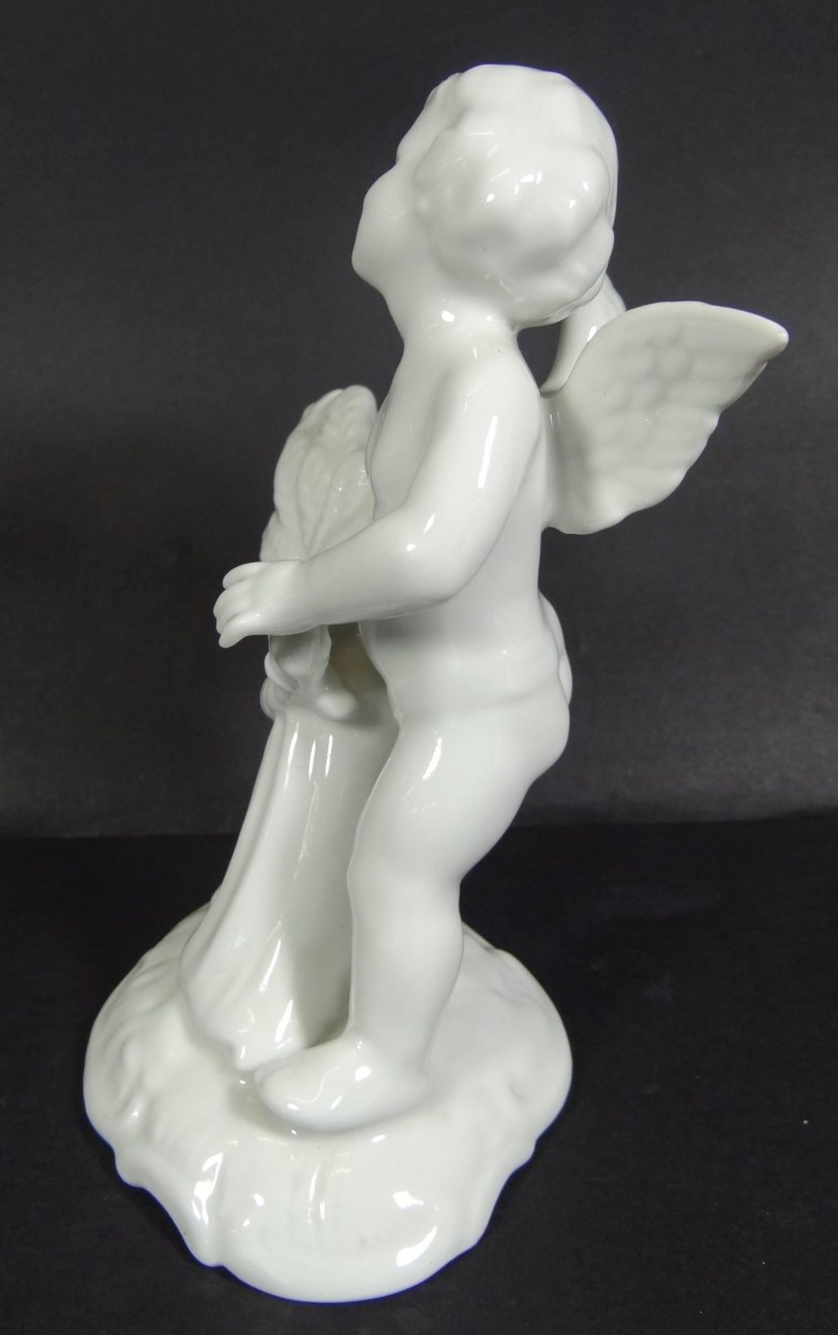 Putto mit Heugarbe "Dresden" weiss, H-14 cm - Bild 4 aus 6