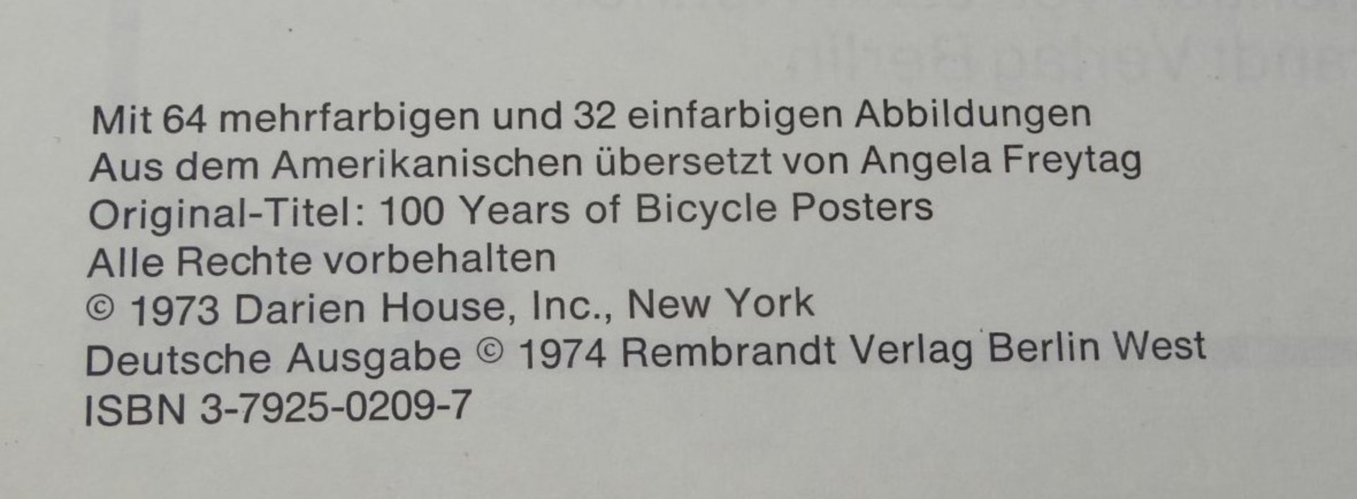 "110 Jahre Fahrradplakate" Nachdruck 1973, pp - Bild 3 aus 10