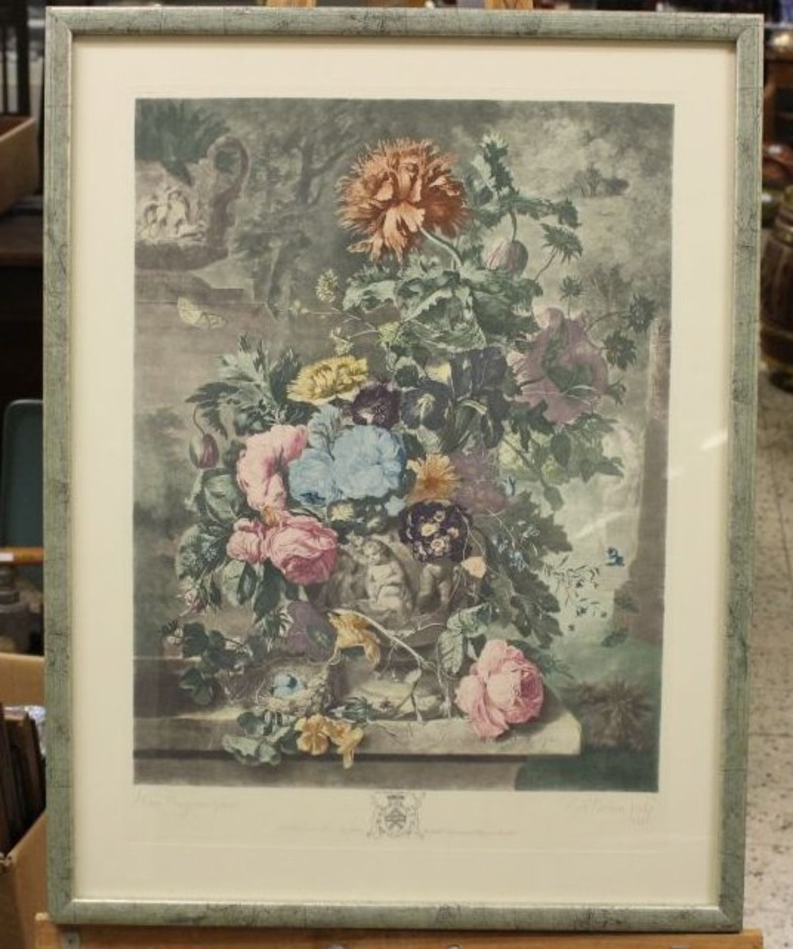 *Radierung nach einem Stich von 1722, gut ger./Glas, verso Vita der Künstler, RG 69 x 53cm. - Bild 5 aus 7