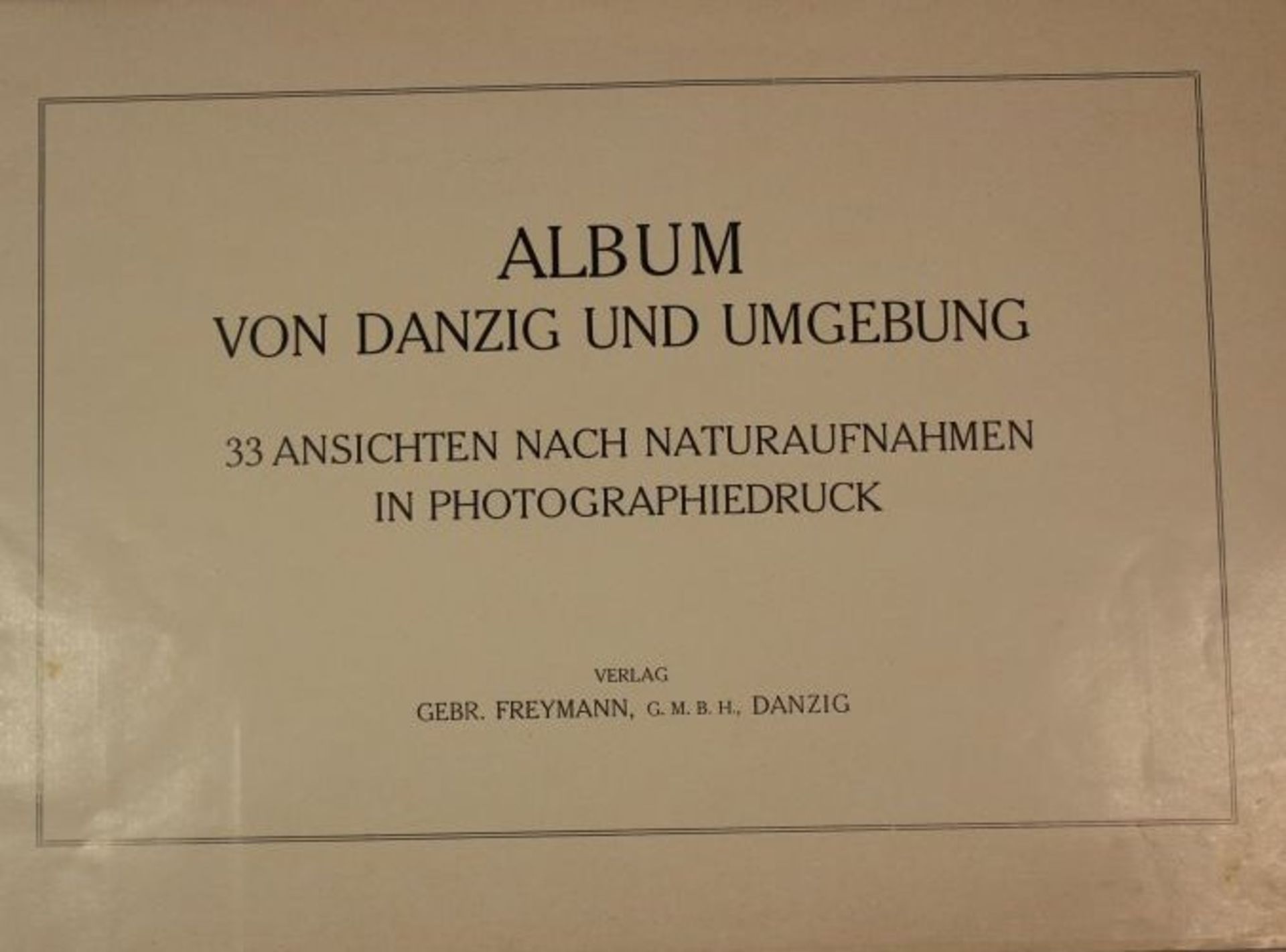 Danzig und Umgebung im Bild, um 1920, guter Zustand. - Bild 2 aus 3