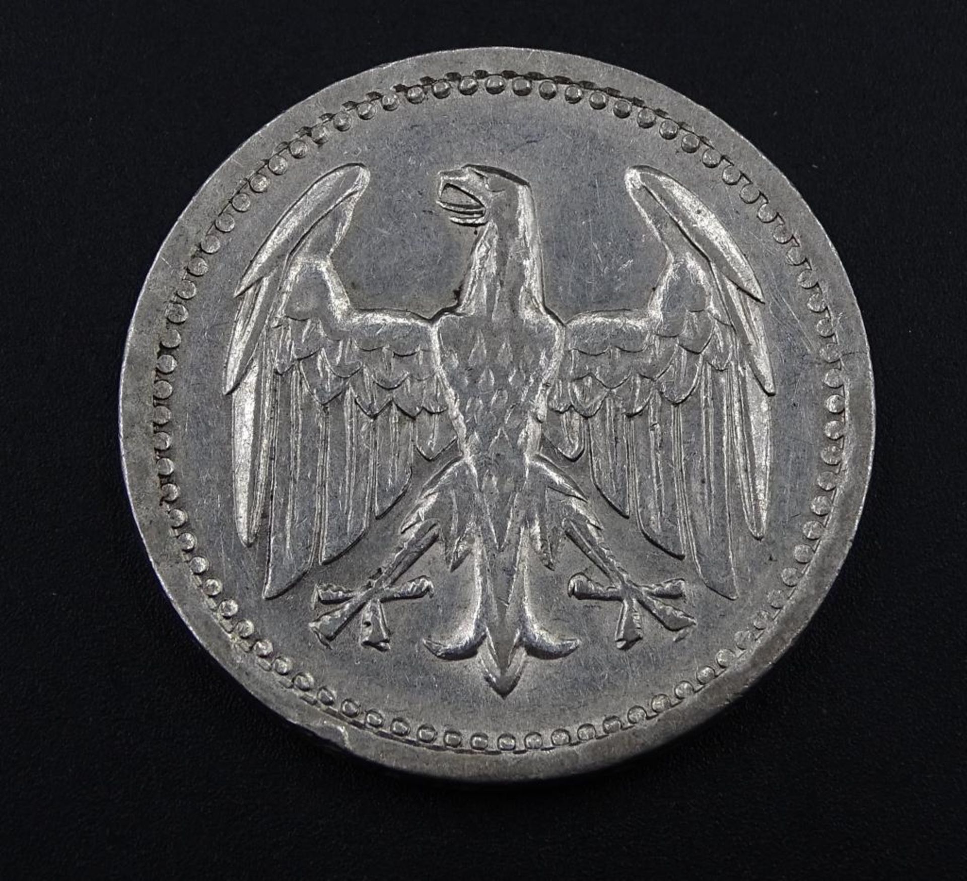 Drei Mark 1924 A, Deutsches Reich, d-3,0cm, 15gr. - Bild 2 aus 3