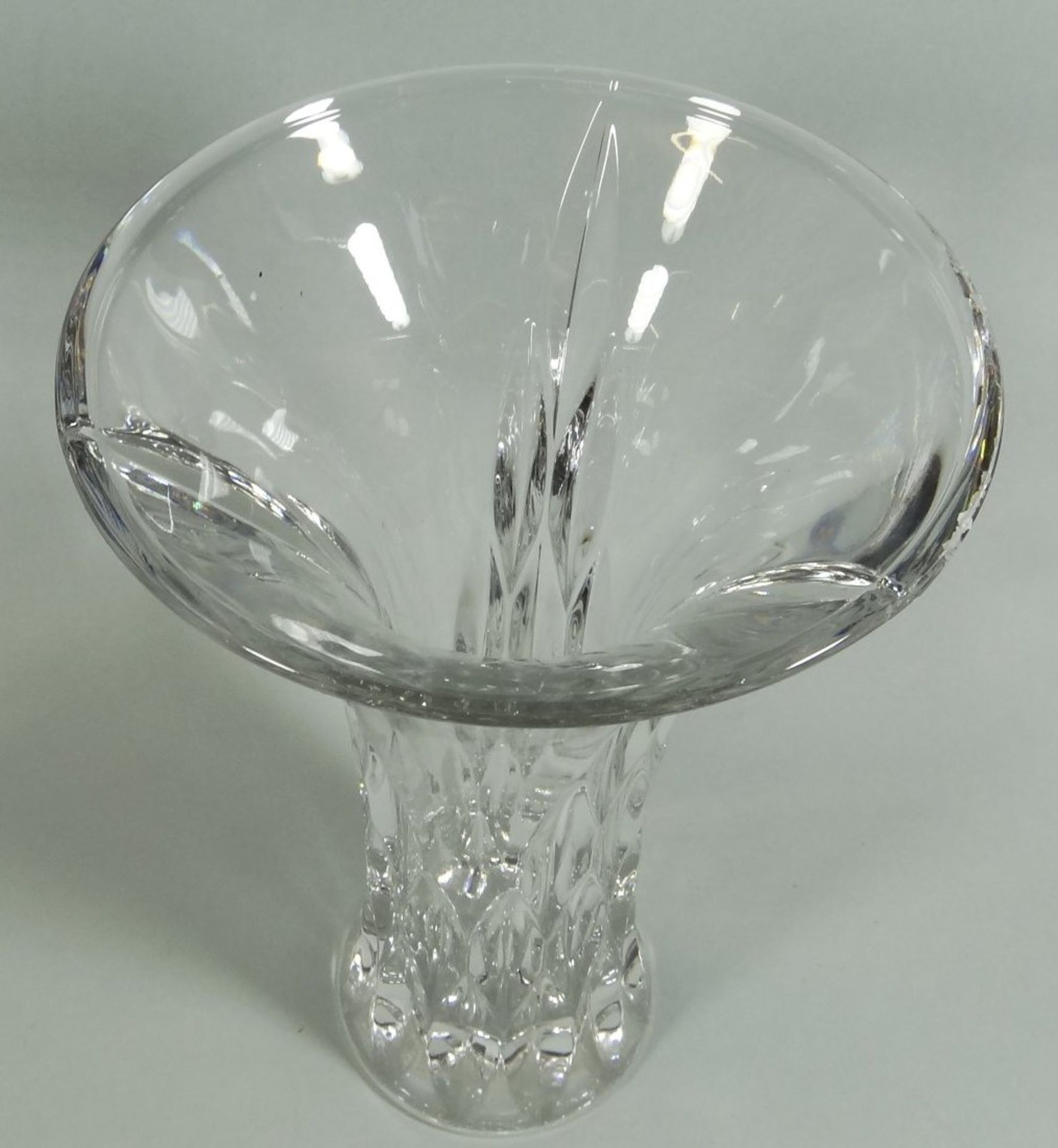 Kristall-Vase mit Schliff, H-22 cm, D-14 cm - Bild 4 aus 6