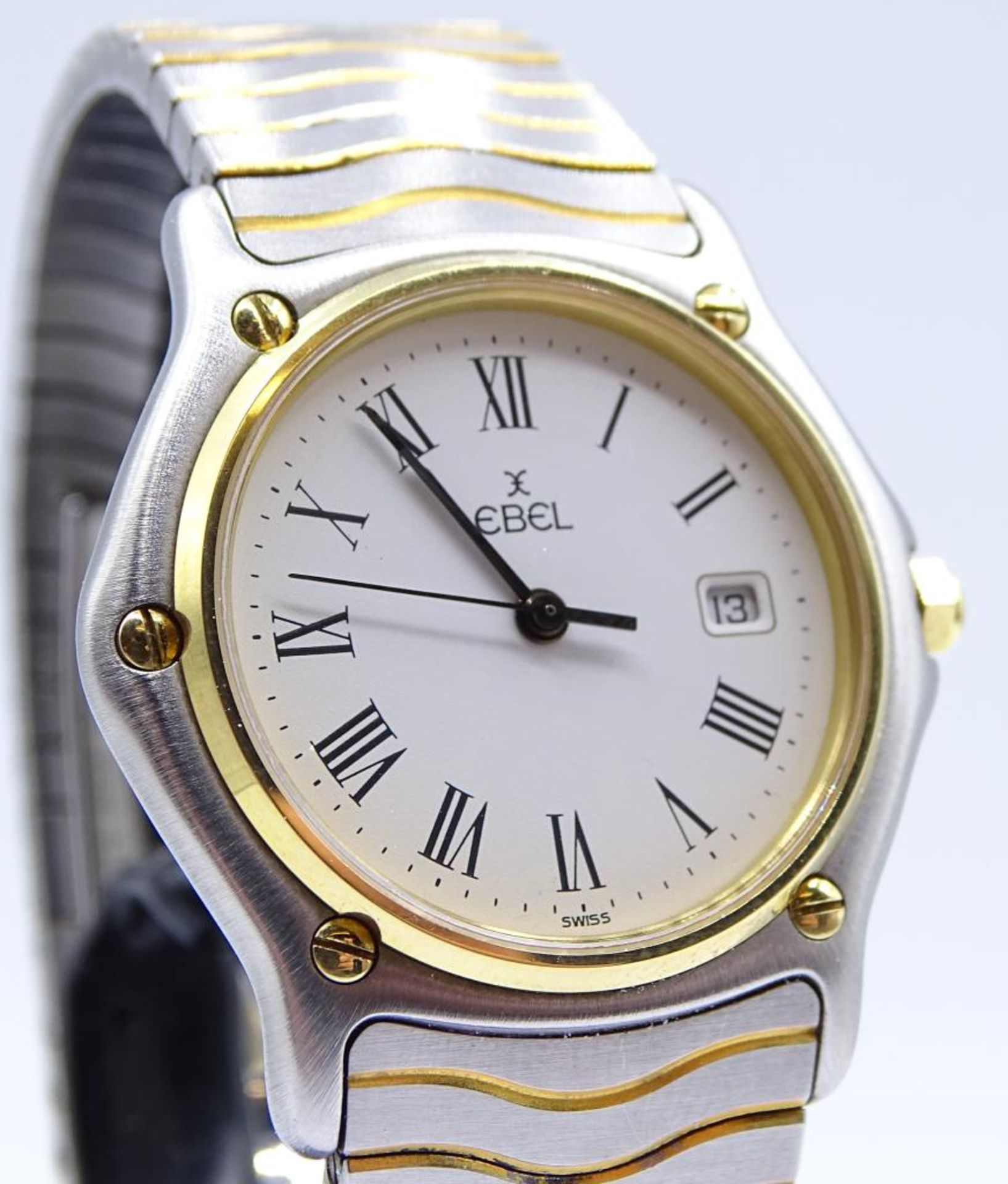 Armbanduhr "EBEL",Stahl/Gold,Quartz,Glas d-2,6cm,inkl.Box