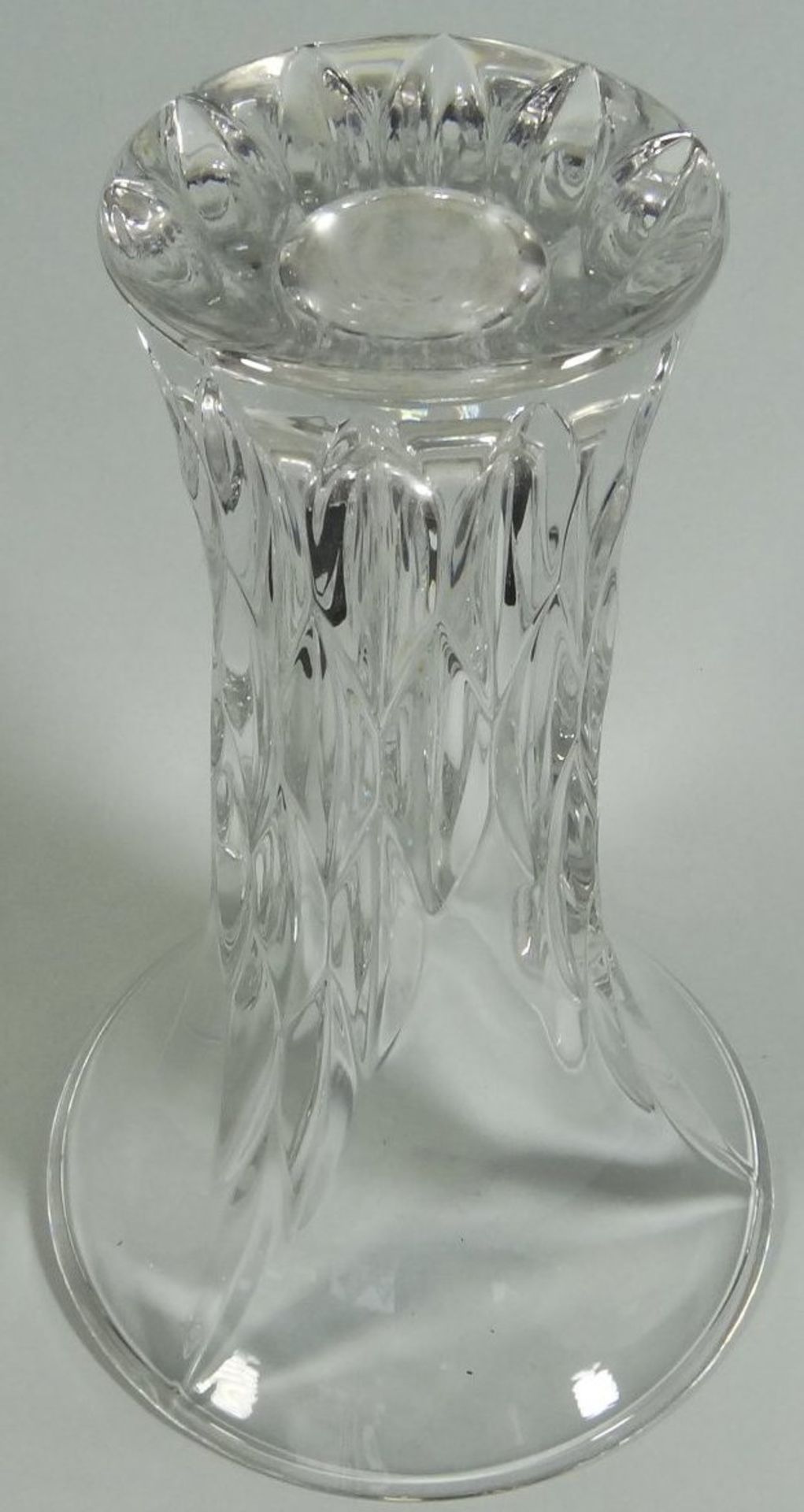 Kristall-Vase mit Schliff, H-22 cm, D-14 cm - Bild 5 aus 6