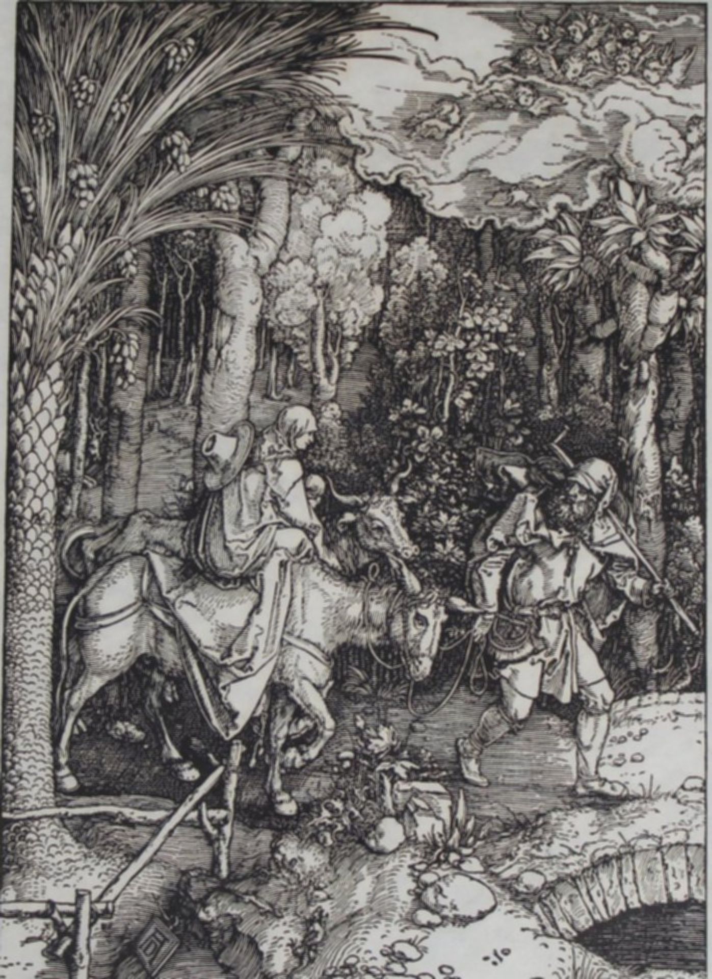 Albrecht DÜRER (1471-1528) Grafik, ger/Glas, , Alters-u. Gebrauchsspuren, RG 52x40 c - Bild 2 aus 3