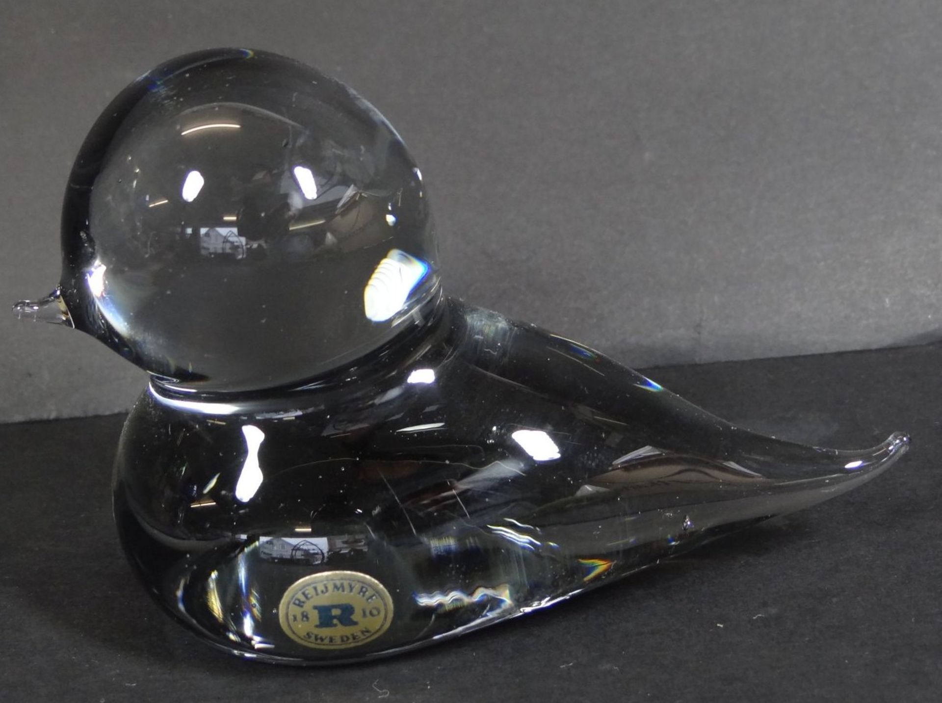 kl. Paperweight "Ente" Reijmyre-Sweden, H-7 cm