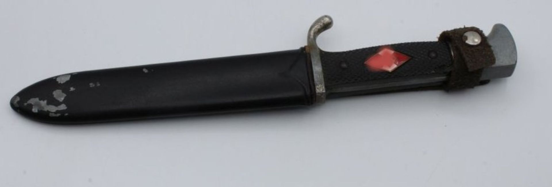 HJ-Messer in Scheide, Sammleranfertigung, L-25,5cm.