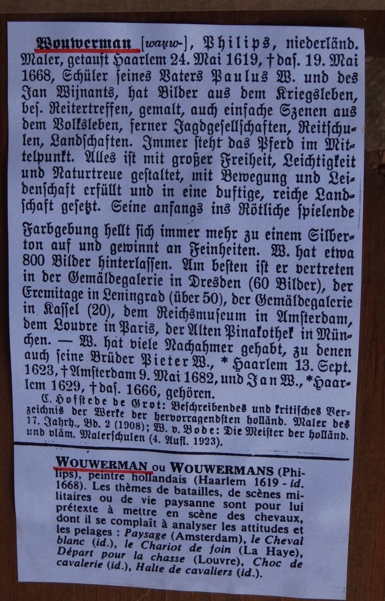 Philips WOUWERMAN (1619-1668), 2x grosse Radierungen, frz. betitelt, etwas fleckig, ger/Glas, RG je. - Bild 8 aus 8