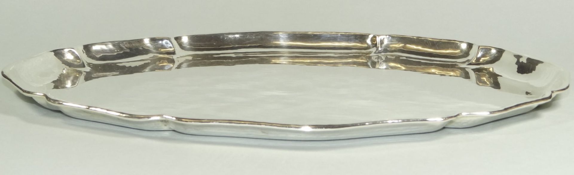 Silber Tablett 830er Silber,29x22cm, 295gr. - Bild 2 aus 5