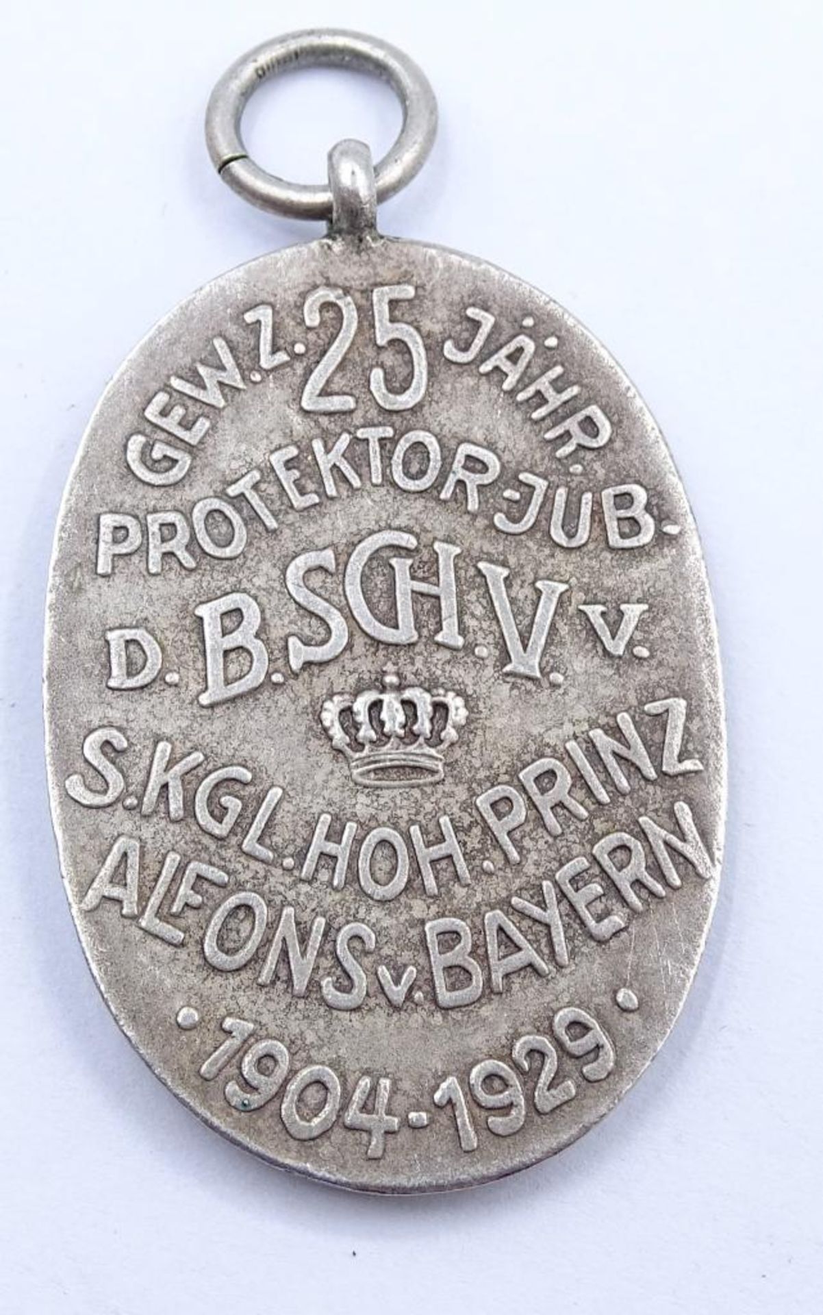 Medaille Prinz Alfons v. Bayern, gewidmet für das 25jährige Jubiläum als Protektor der Bundesschütz - Bild 2 aus 2