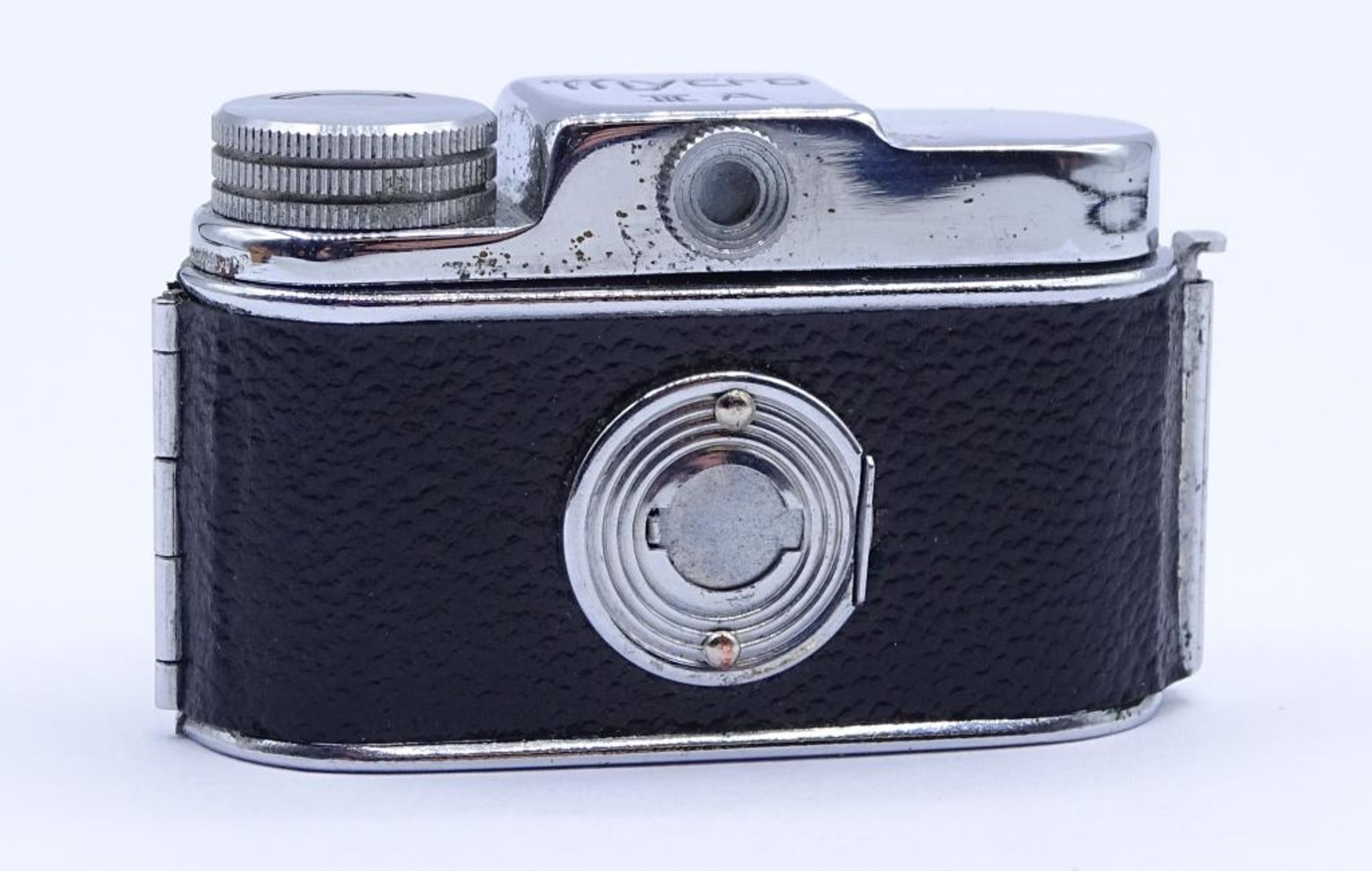 Mycro IIIA Miniatur Kamera in orig. Ledertasche, ca. 3x6 cm, gut erhalten - Bild 4 aus 4