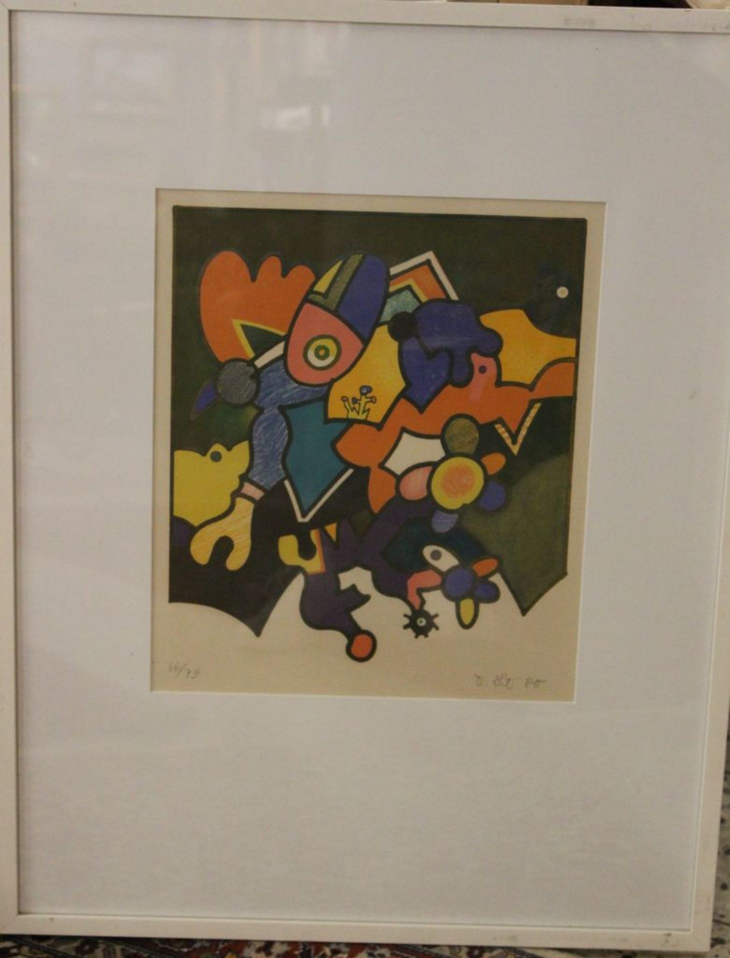 Otmar Alt (1941) "Komposition" Farblithografie, Nr. 66/75, BG 37x30 cm, ger/Glas, RG 68x53 cm - Bild 2 aus 5