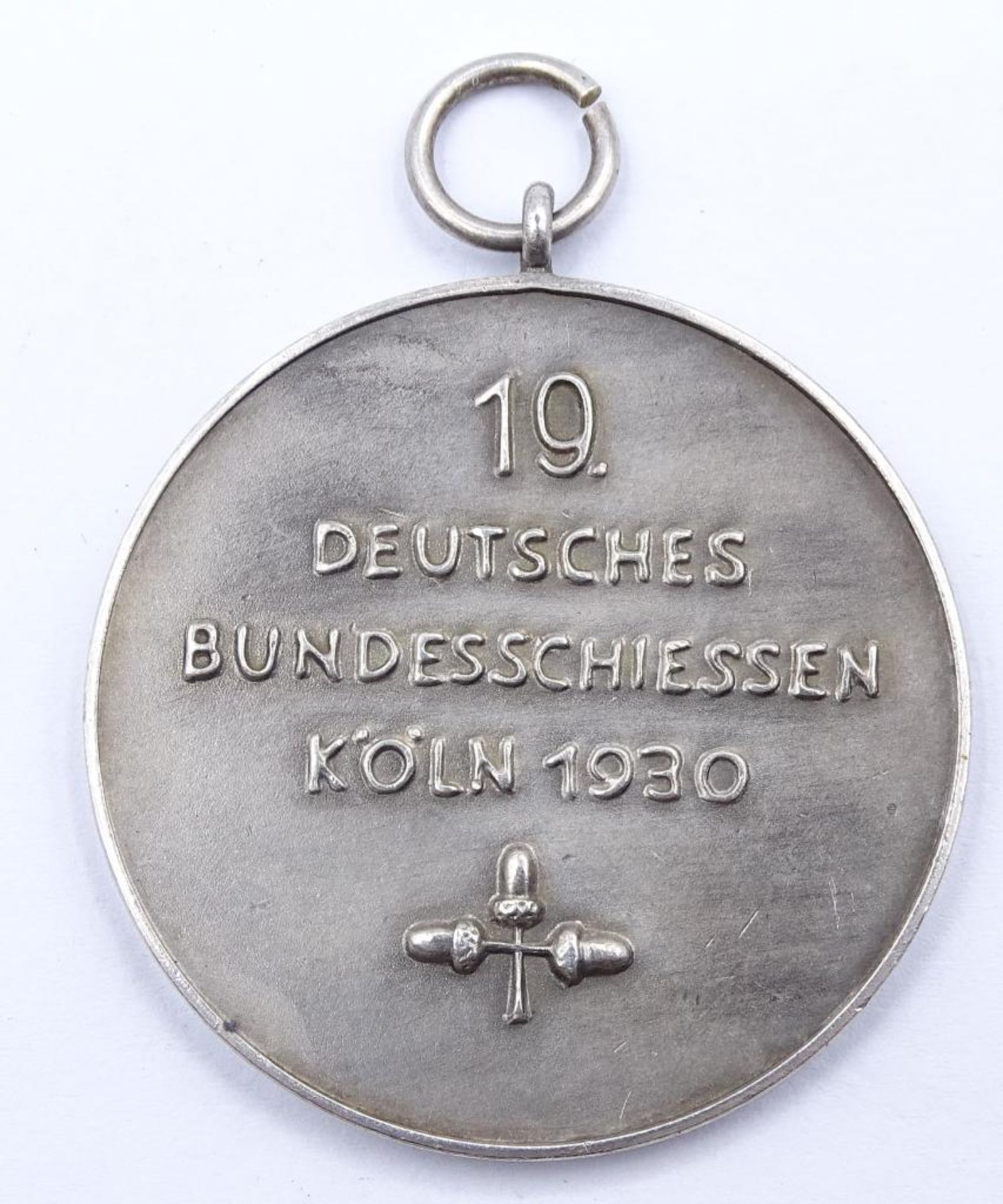 Silber Medaille "19. Deutsches Bundesschiessen Köln 1930",Silber 990 - Bild 2 aus 2