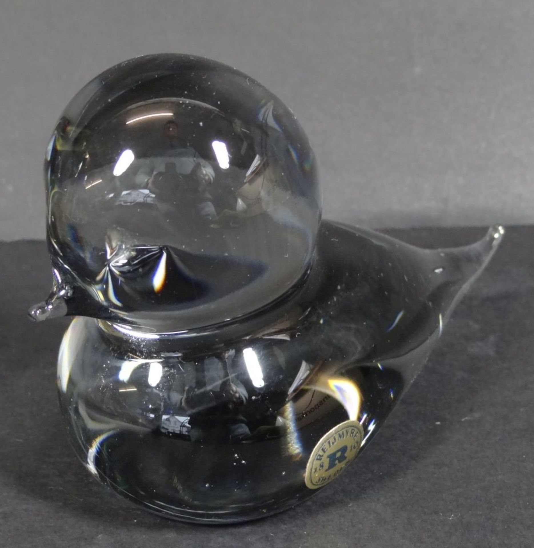 kl. Paperweight "Ente" Reijmyre-Sweden, H-7 cm - Bild 3 aus 5