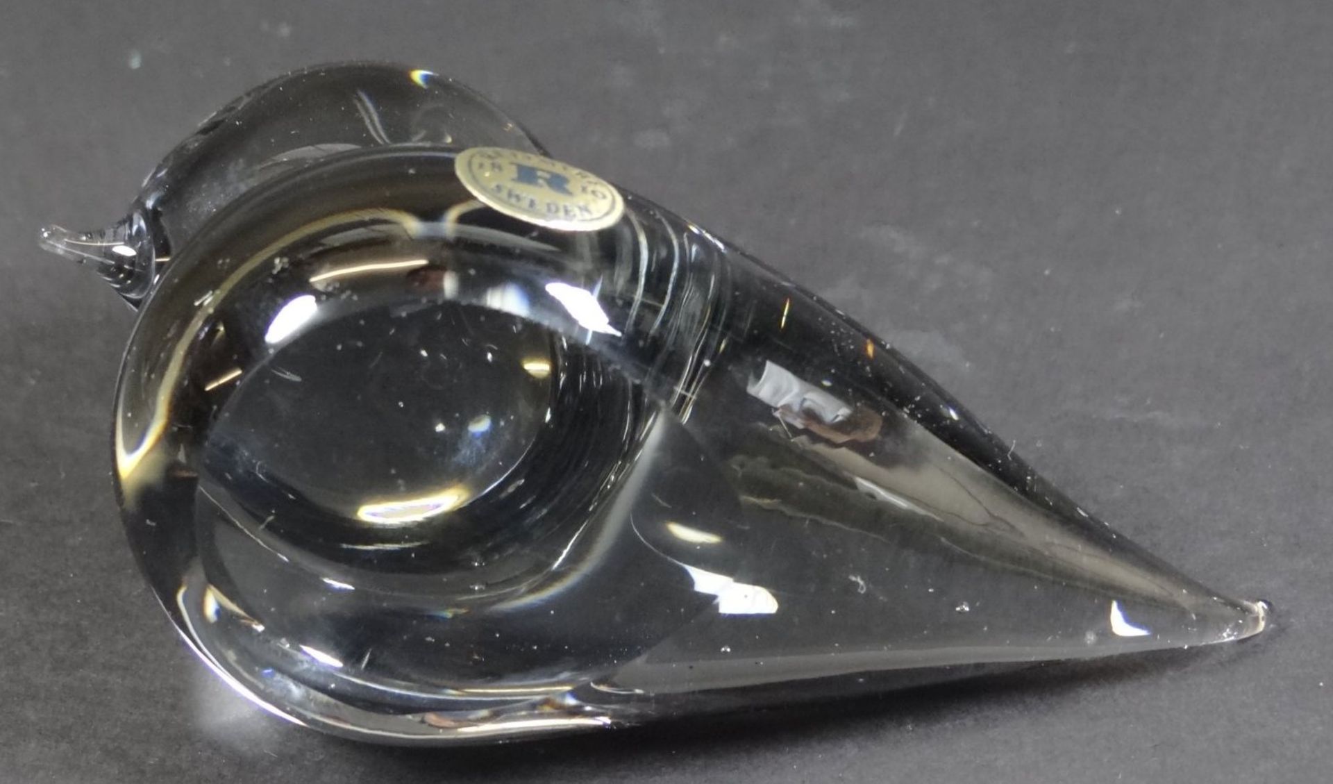 kl. Paperweight "Ente" Reijmyre-Sweden, H-7 cm - Bild 4 aus 5