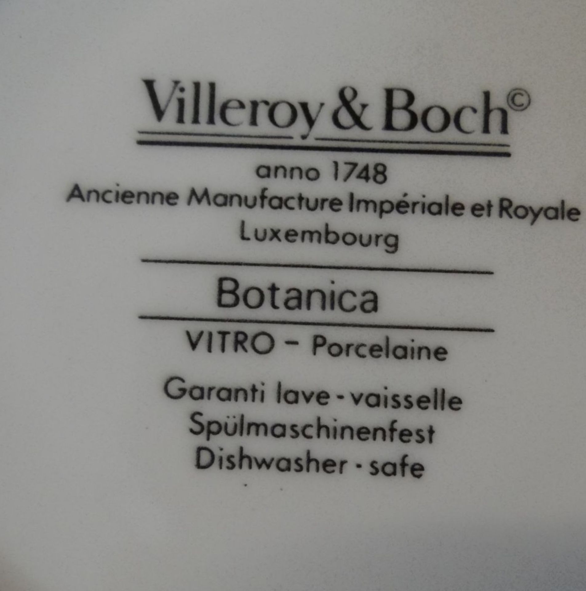 6 kl. Tassen mit U.T. "Villeroy&Boch" Botanica, 12 Teile - Bild 4 aus 4