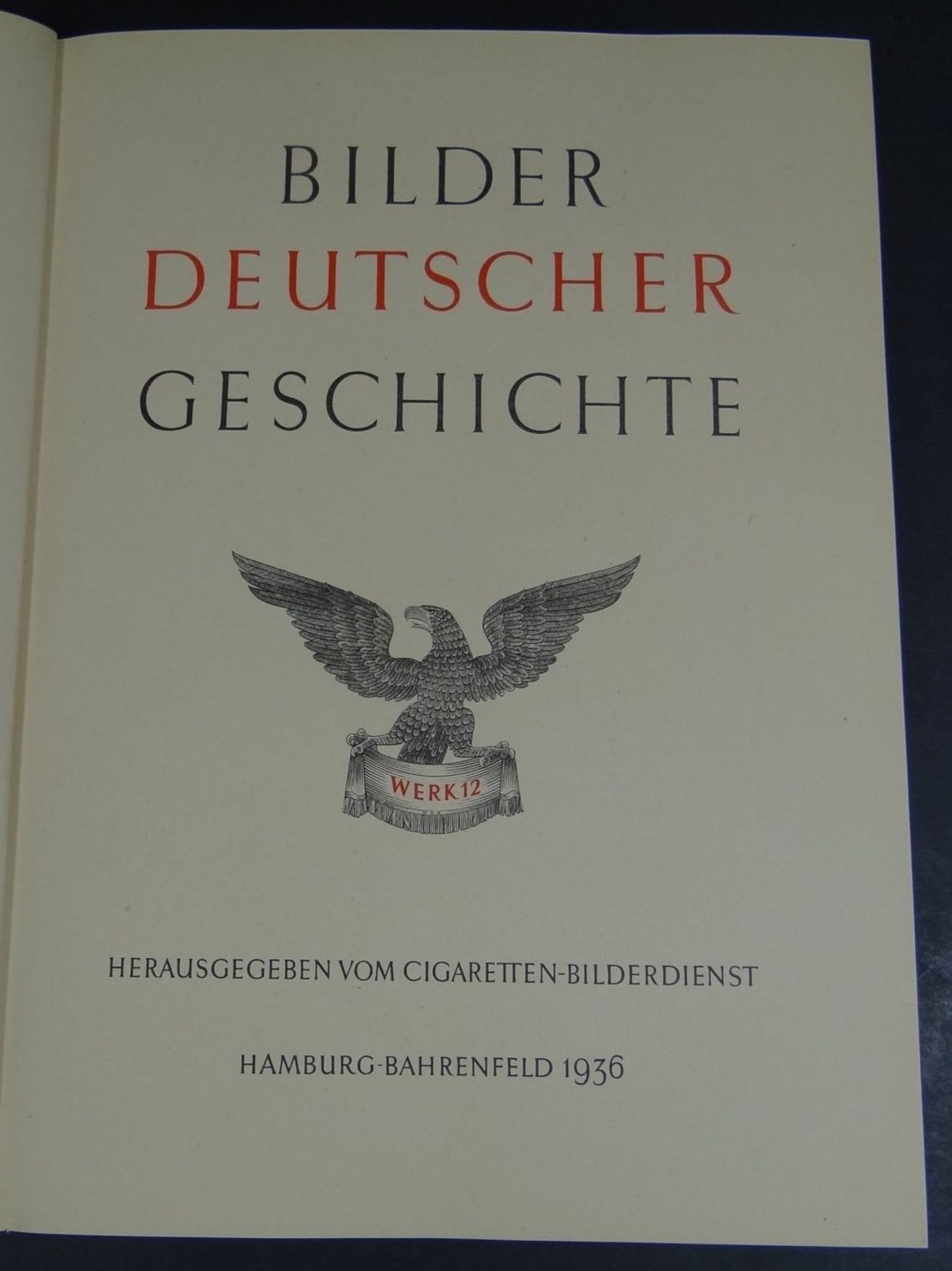 Sammelalbum "Bilder deutscher Geschichte" 1936 im Schuber, guter Zustand - Bild 2 aus 6
