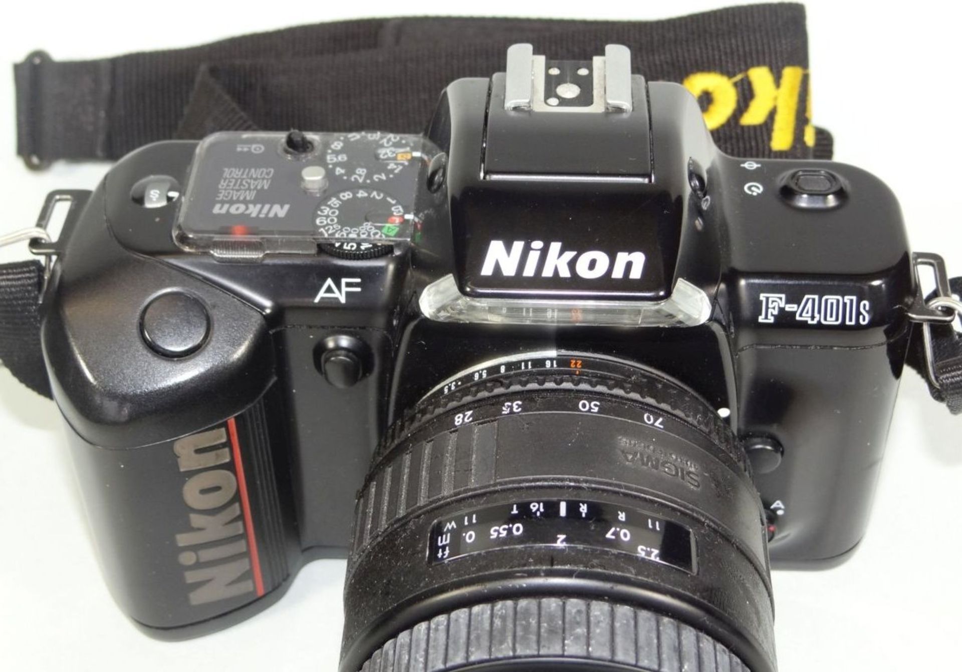Spiegelreflex "Nikon 401 S" mit Sigma Objektiv - Bild 3 aus 6