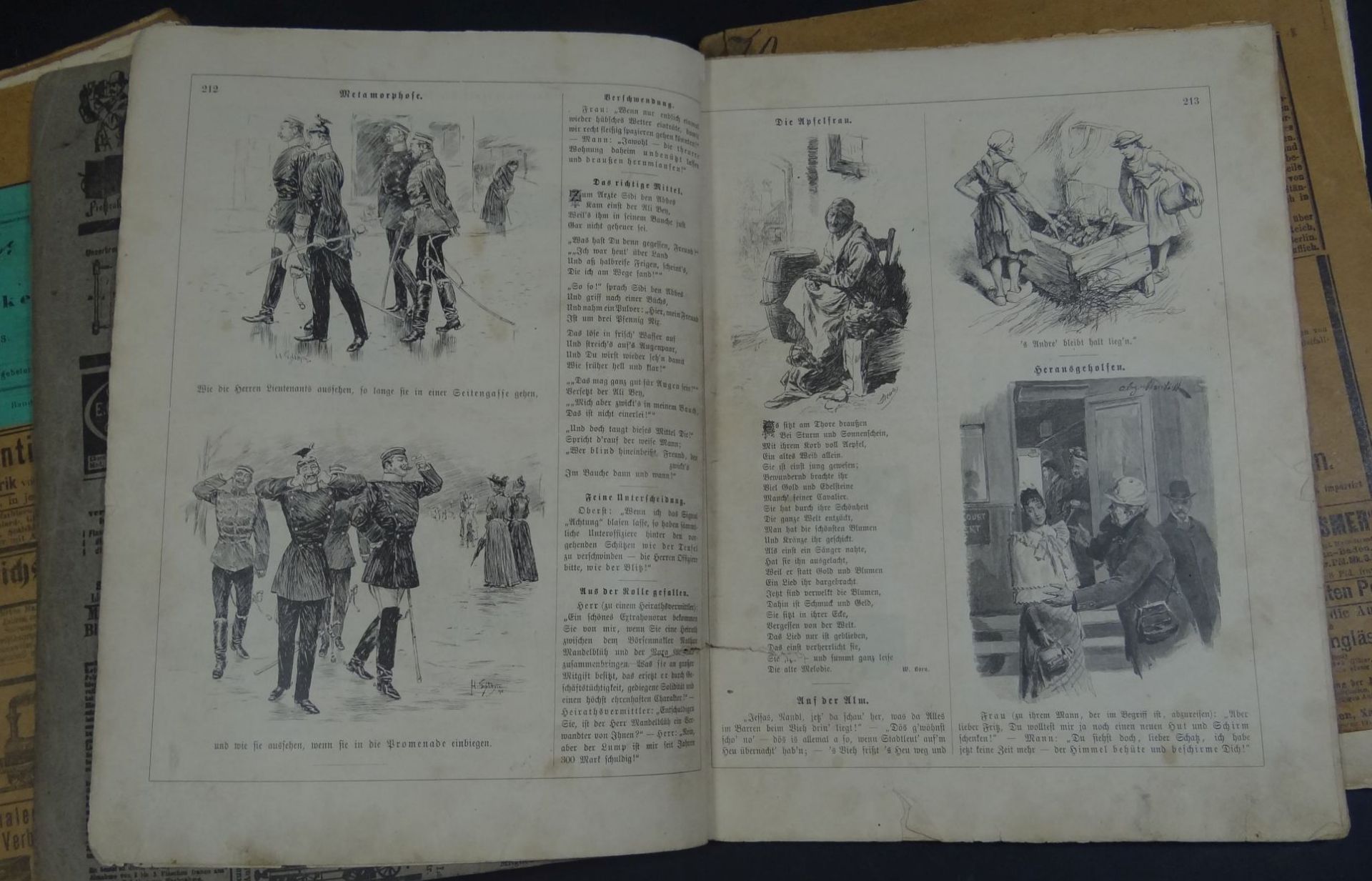 30 illustrierte Hefte "Fliegende Blätter" um 1890, unterschiedliche Erhaltung, zwischen Heft .Nr. 20 - Bild 4 aus 10