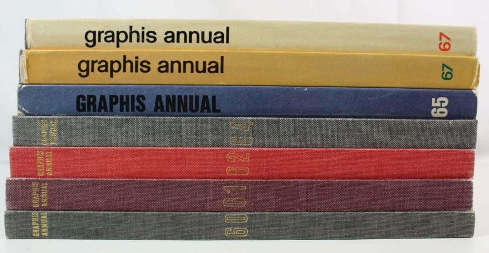 7x "graphis annual" 1960-1968. - Bild 2 aus 2