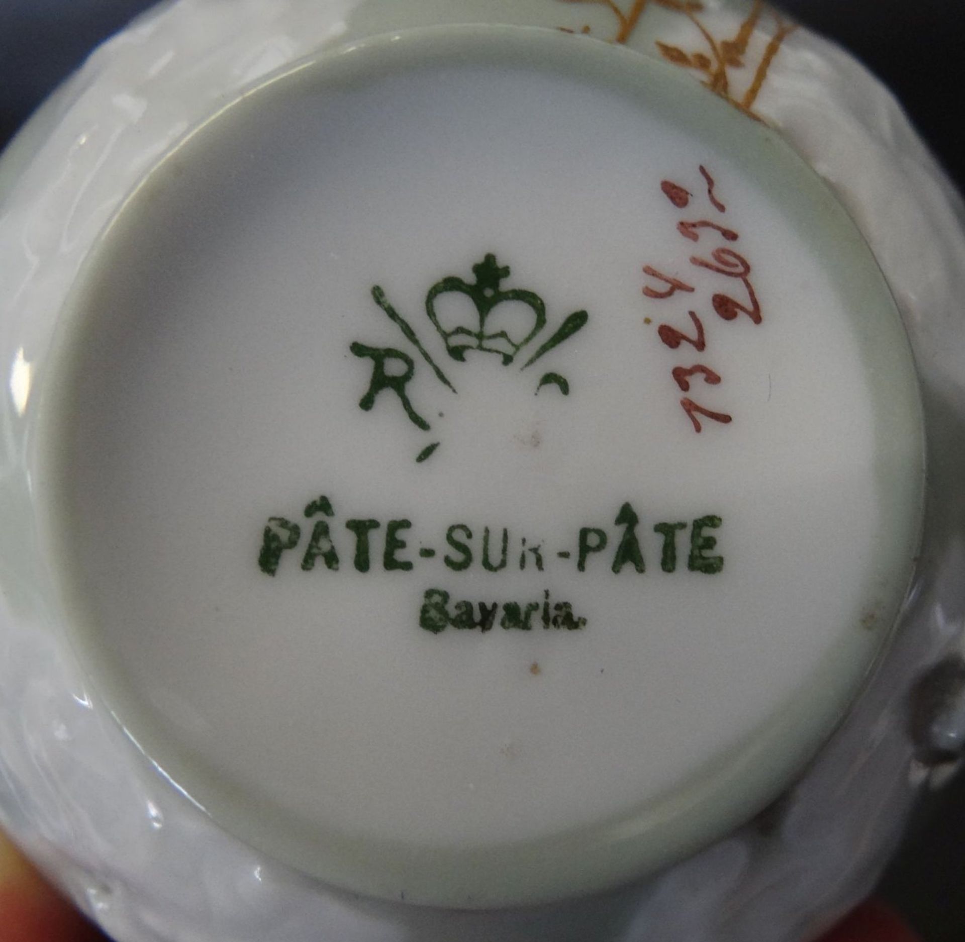 kl. Jugendstil-Tasse mit U.T. "Rosenthal" Pate sur Pate - Bild 5 aus 5