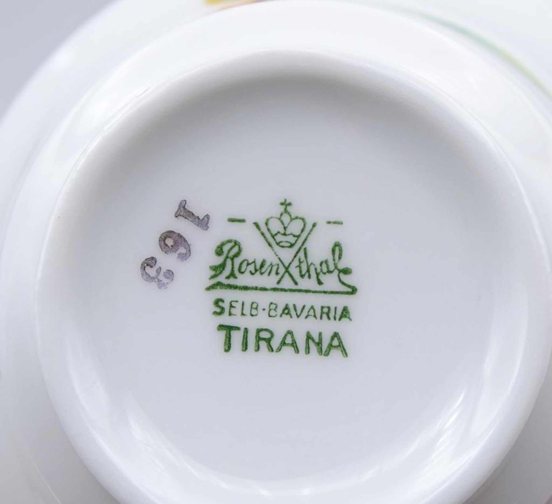 Sammeltasse + U.T."Rosenthal",Tirana,H-5,0cm,U.T.d-10,5cm - Bild 6 aus 6