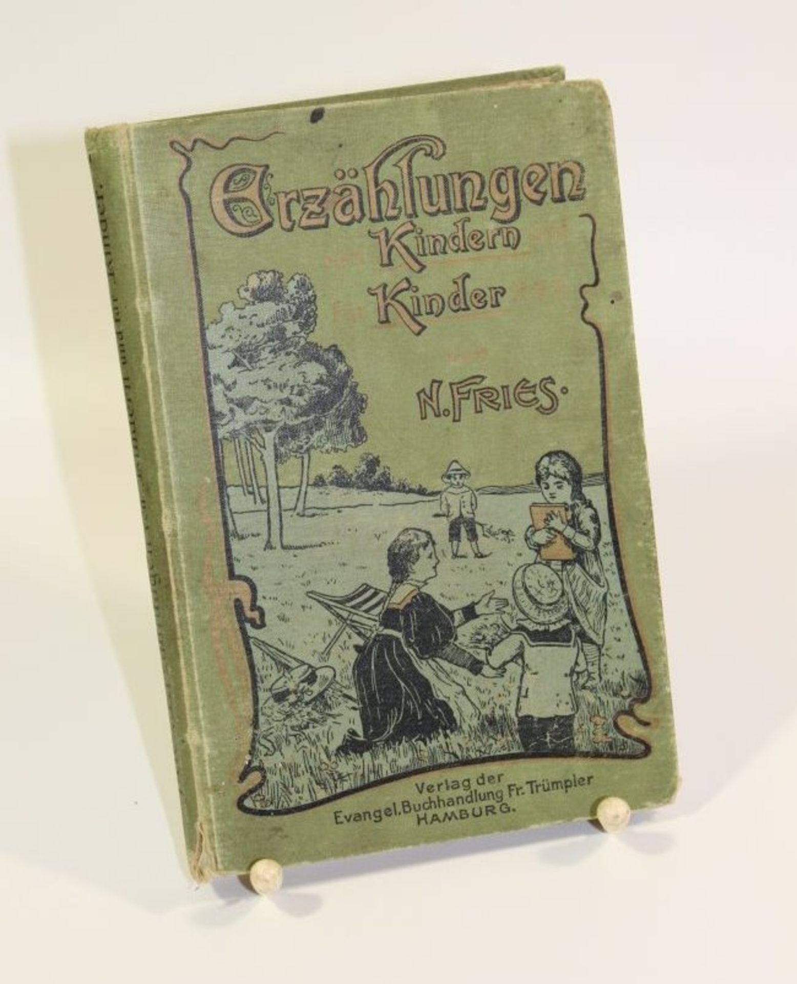 N.Fries, Erzählungen von Kindern und für Kinder, um 1910, Alters-u. Gebrauchsspur