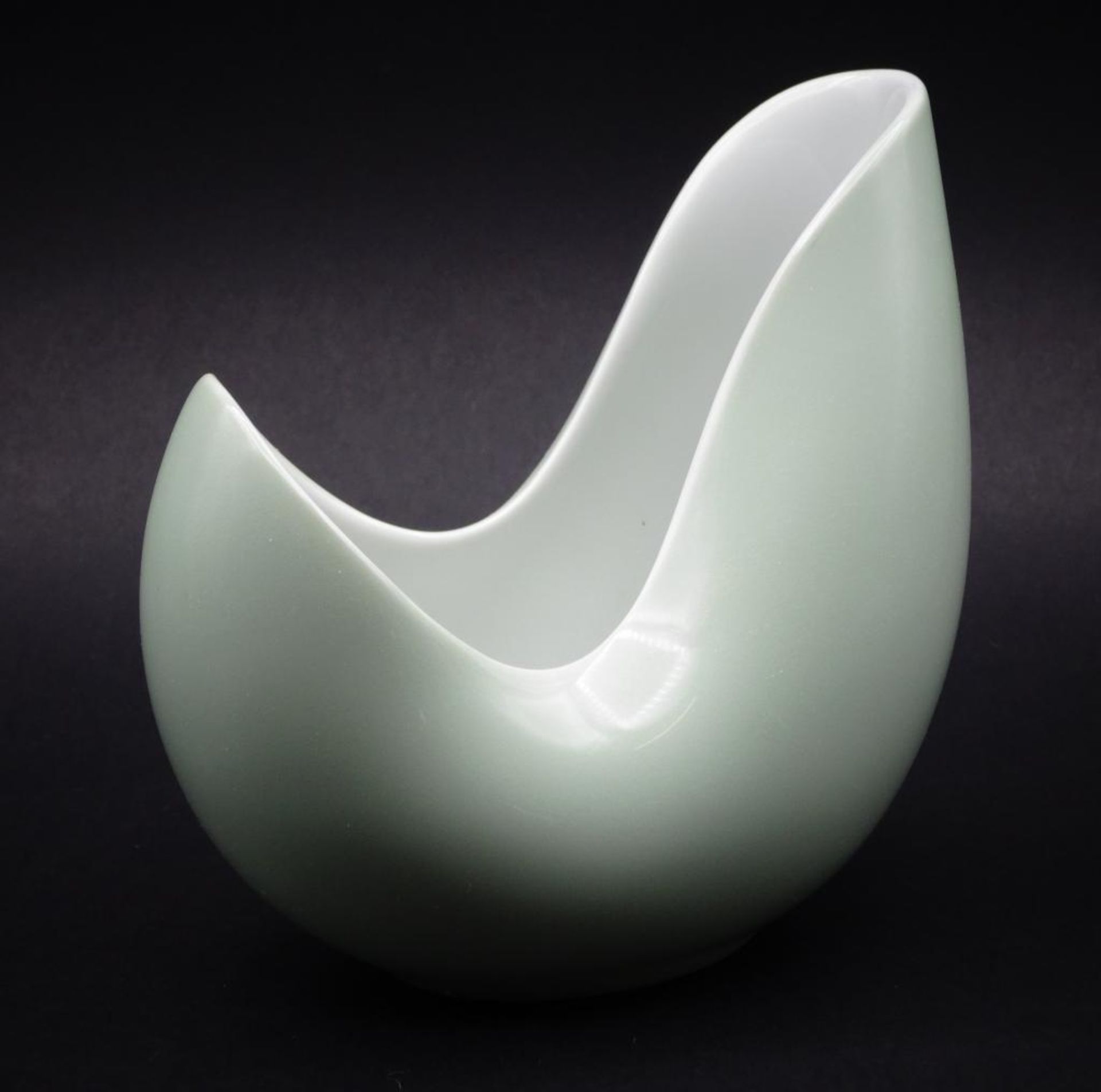 Rosenthal VASE, mintgrün H 12 cm, Entwurf Beate KUHN, nach 195