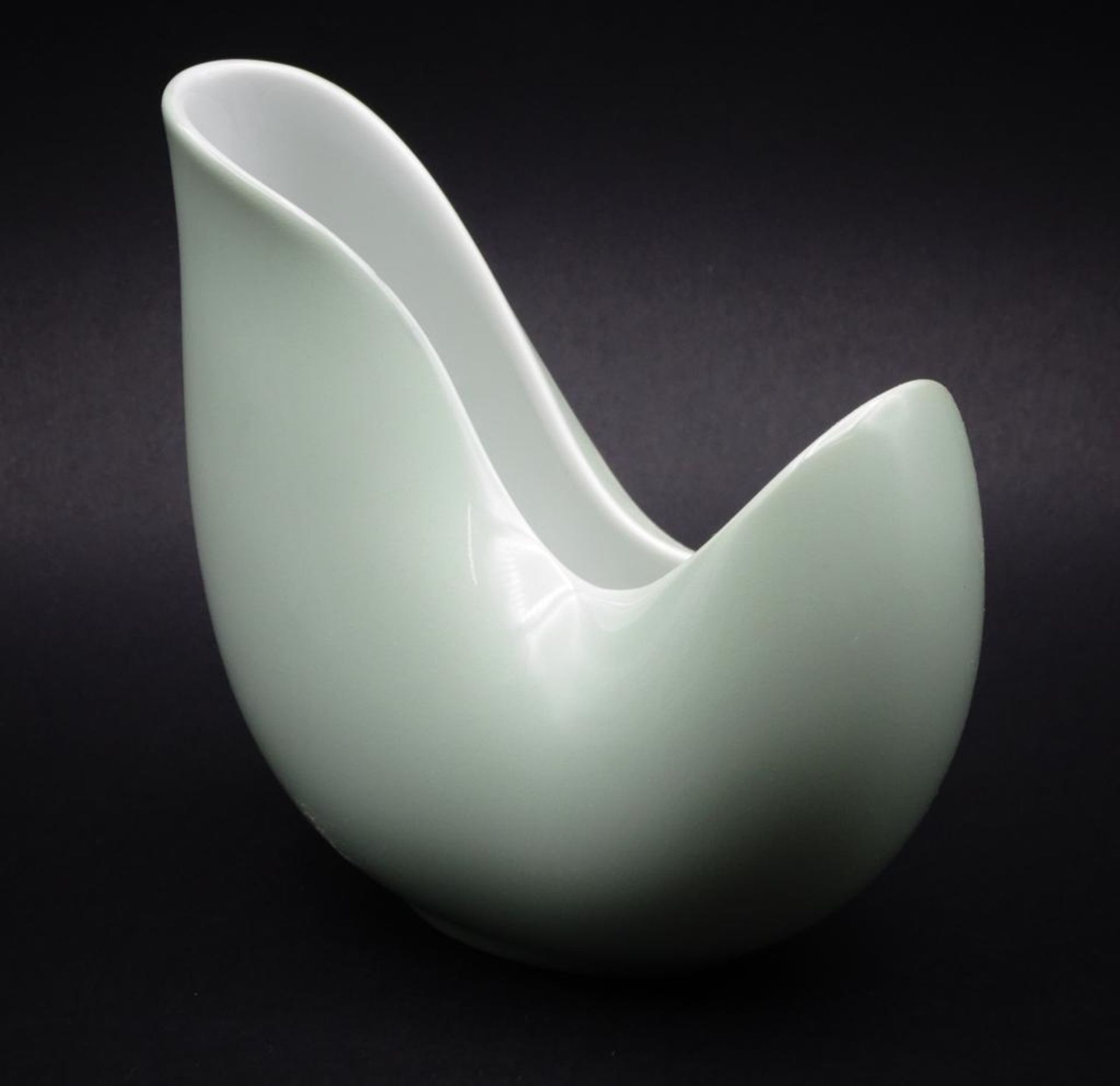 Rosenthal VASE, mintgrün H 12 cm, Entwurf Beate KUHN, nach 195 - Bild 2 aus 6