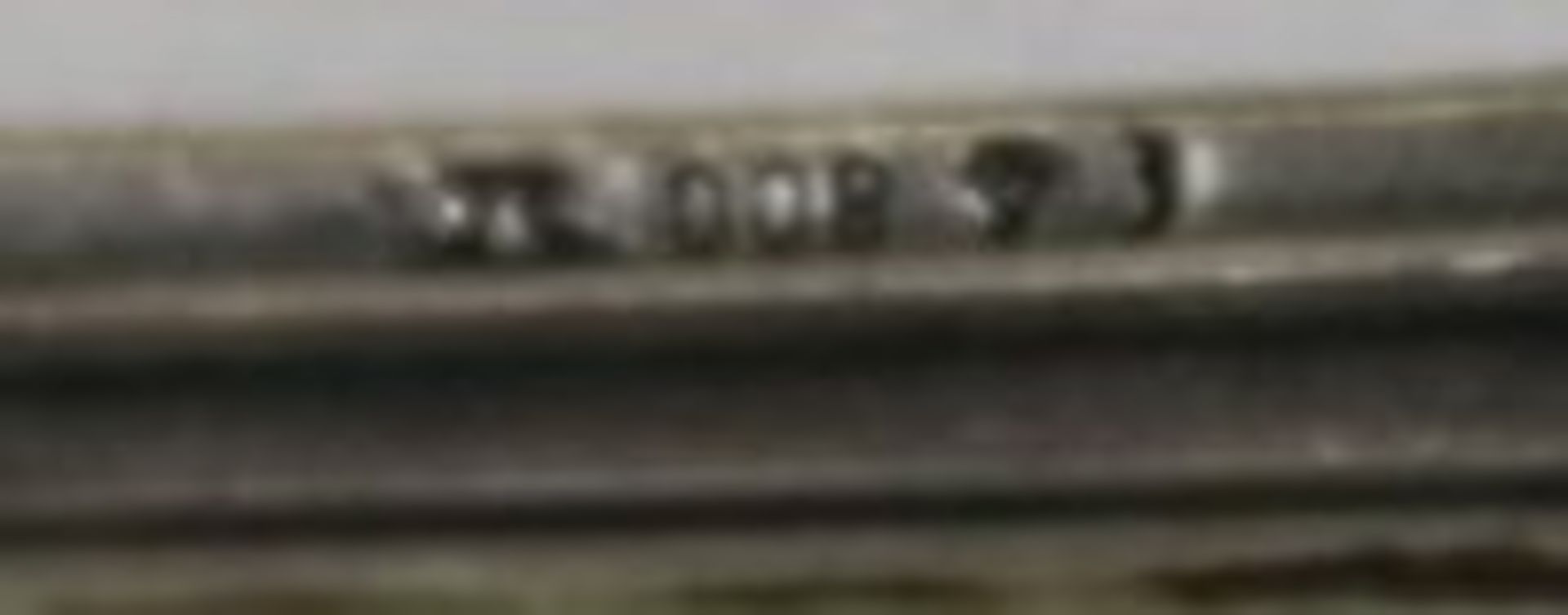 800er Silber-Esslöffel, Jugendstil, div. Gravuren "Margot" verso "B.F.1905", 64,2gr., L-21cm. - Bild 2 aus 3